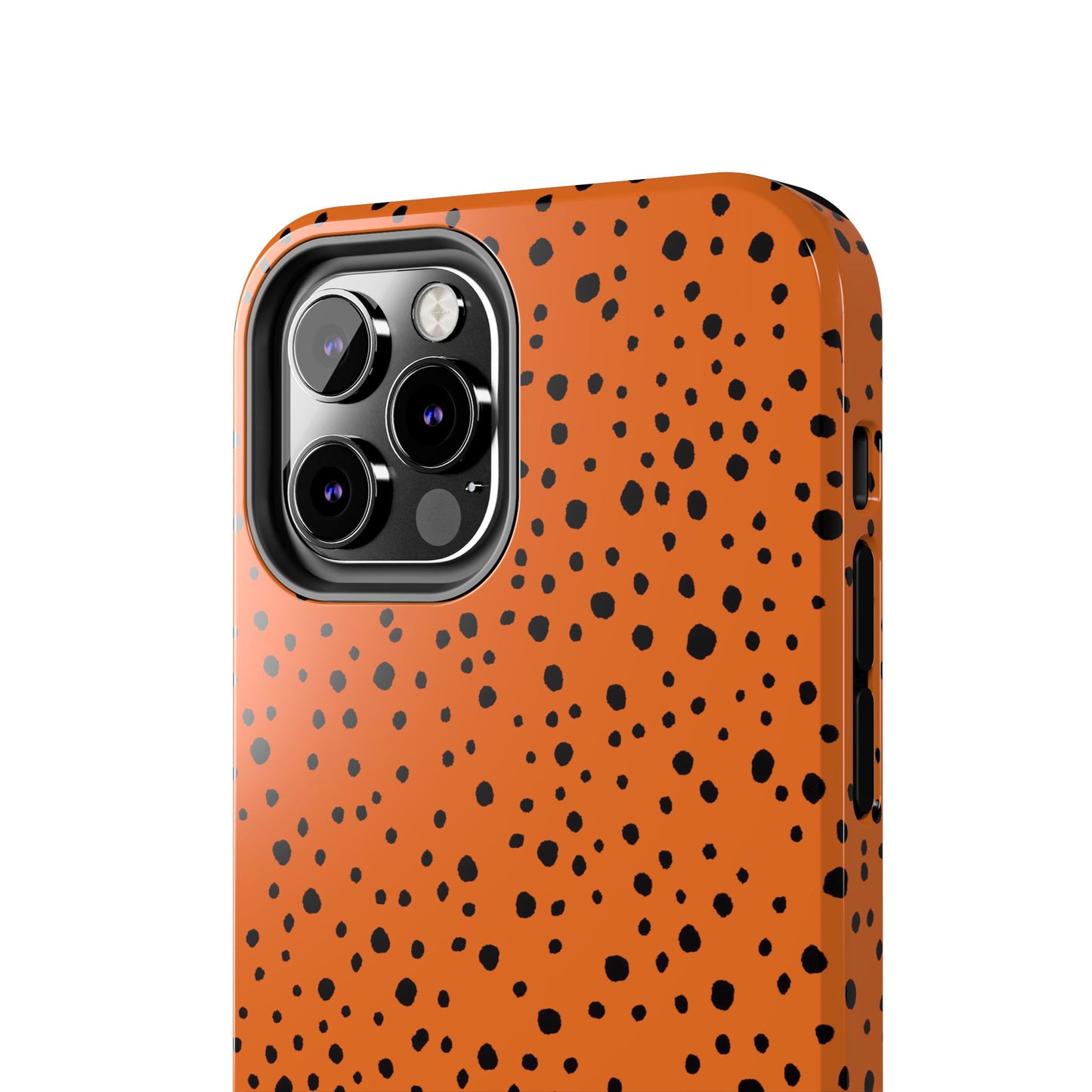 Pepper Dots Orange / Black Phone Case