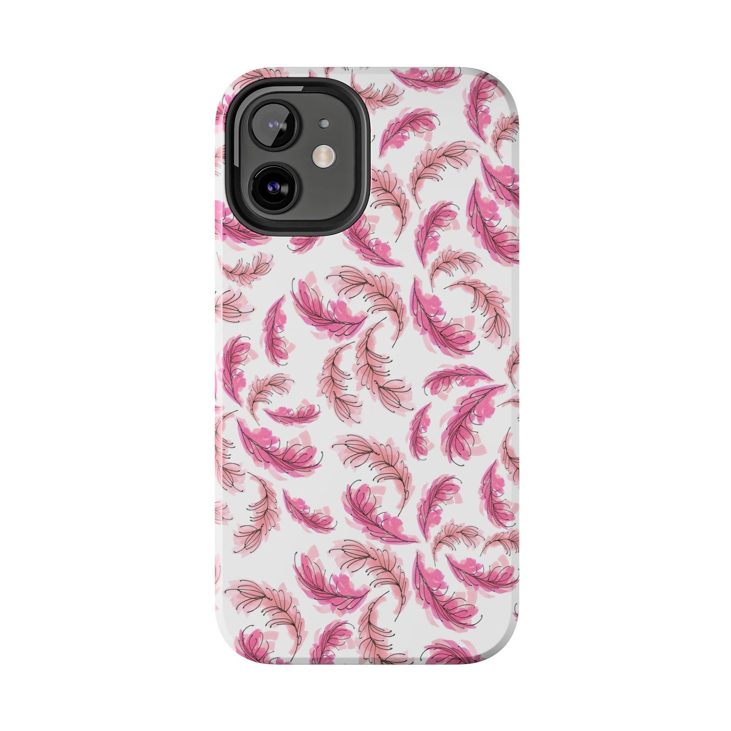 Flam Feathers White Phone Case
