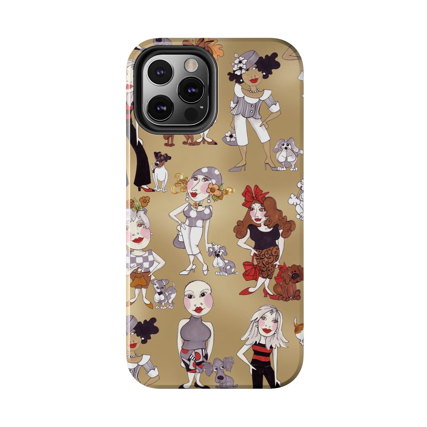 Dog Ladies Tan Phone Case