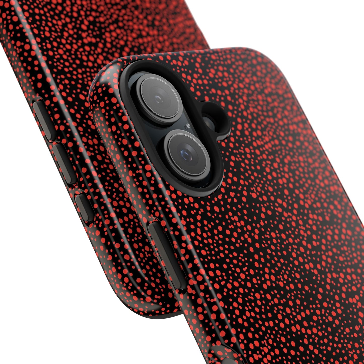 Confetti Red / Black Phone Case