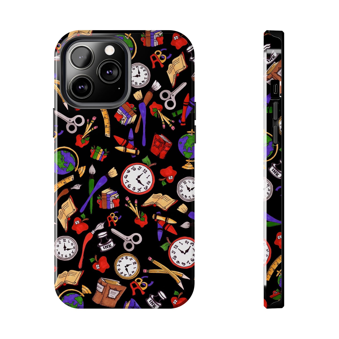 School Stuff Black Phone Case
