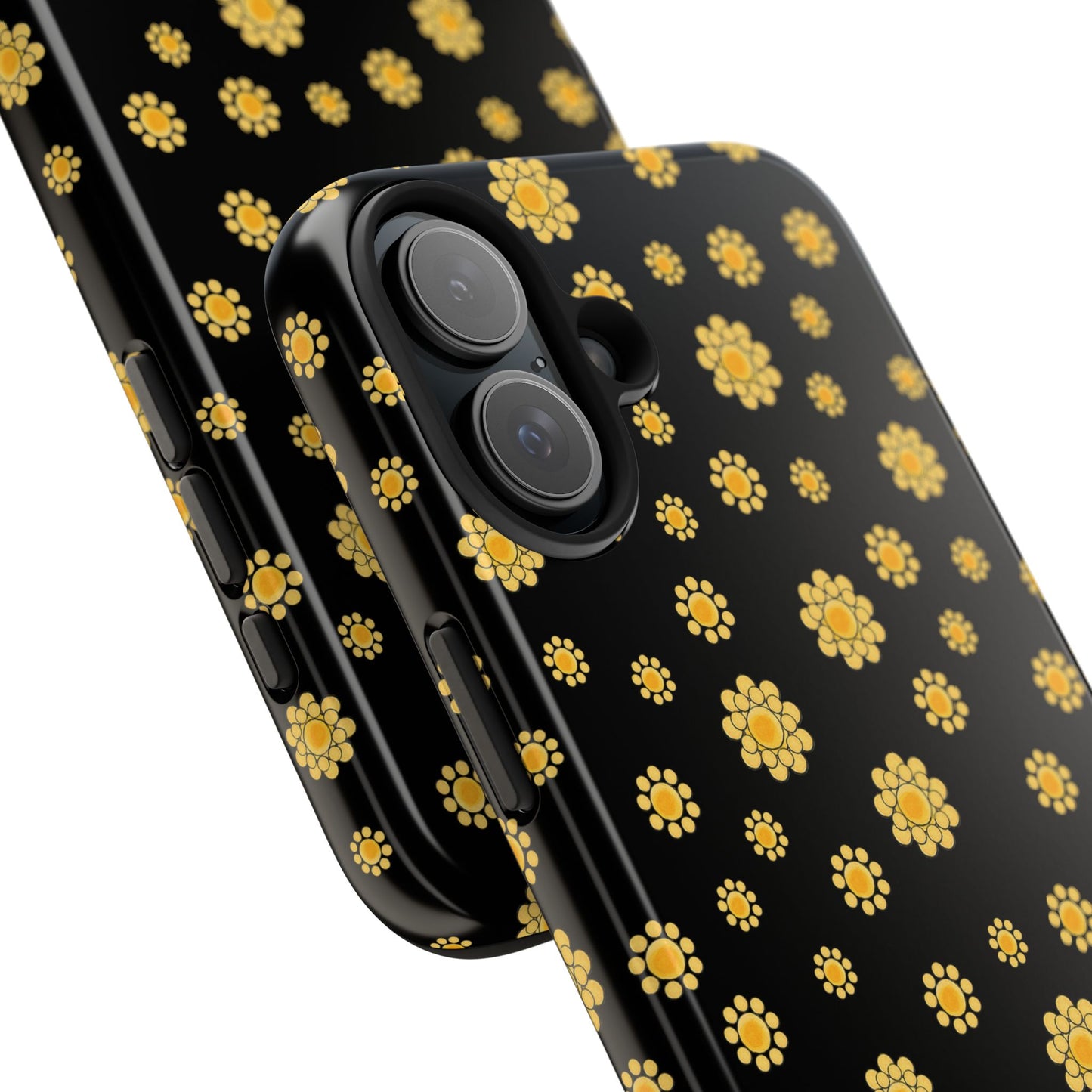 Bandana Dots Black / Yellow Phone Case