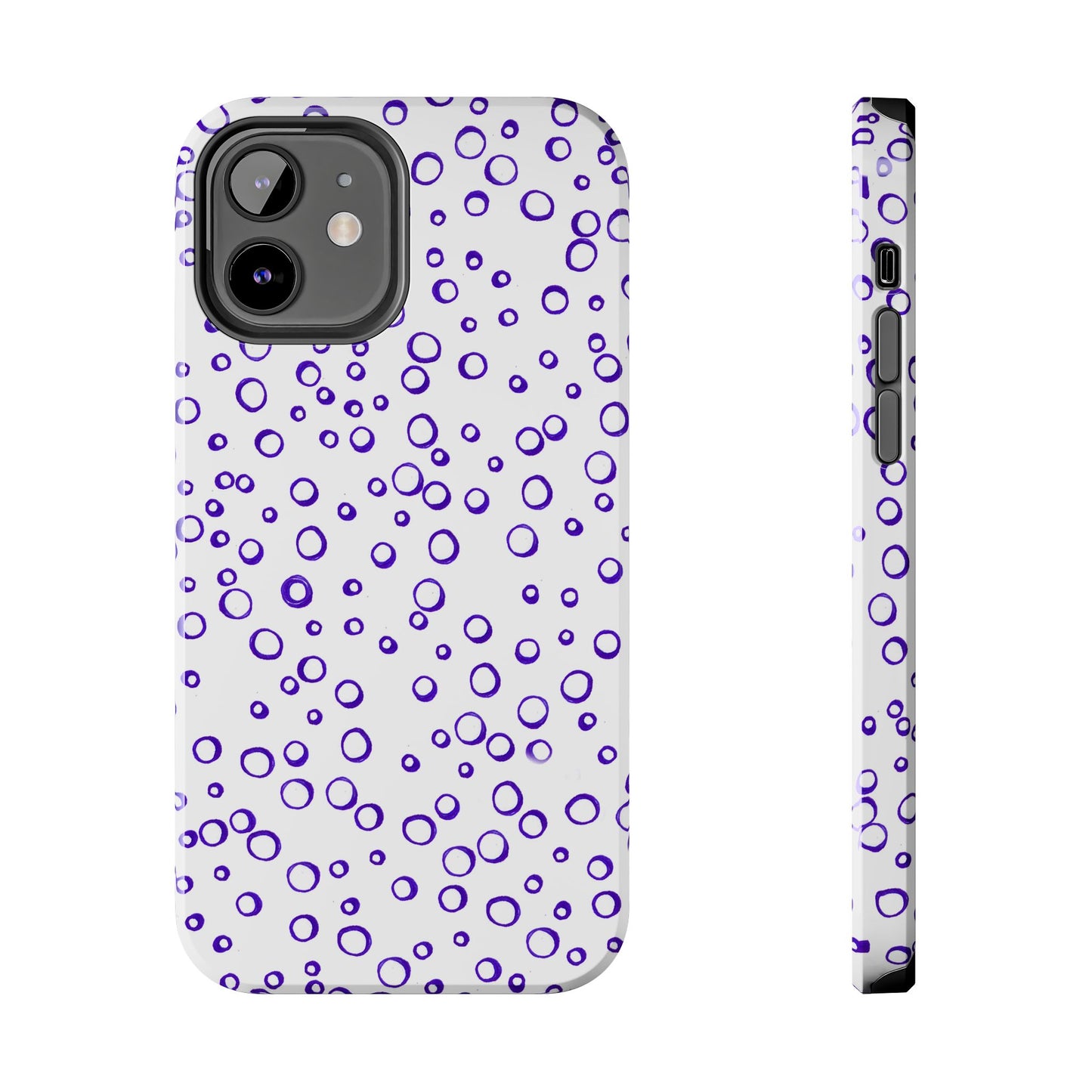 Blue See Through Dots Phone Case