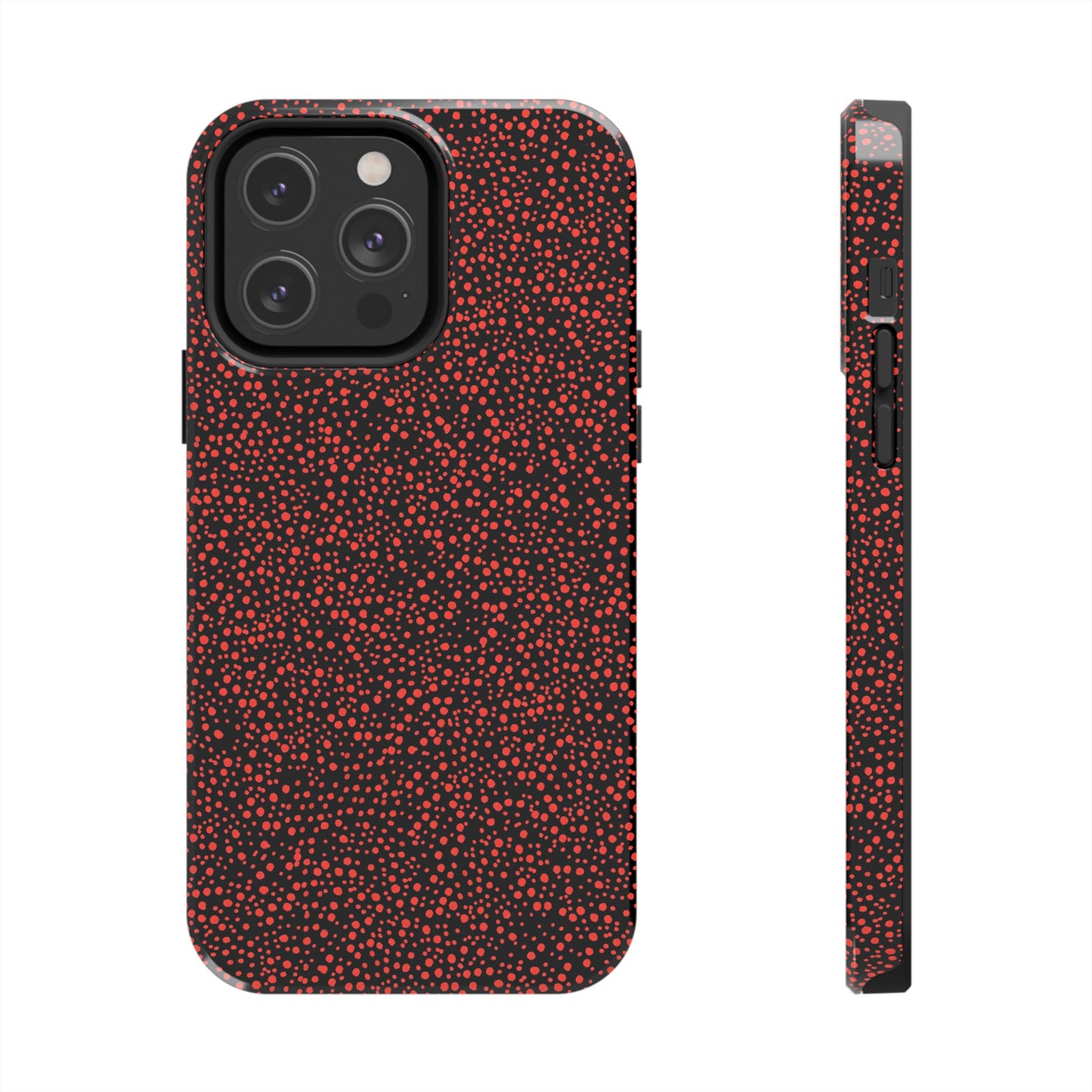 Confetti Red / Black Phone Case