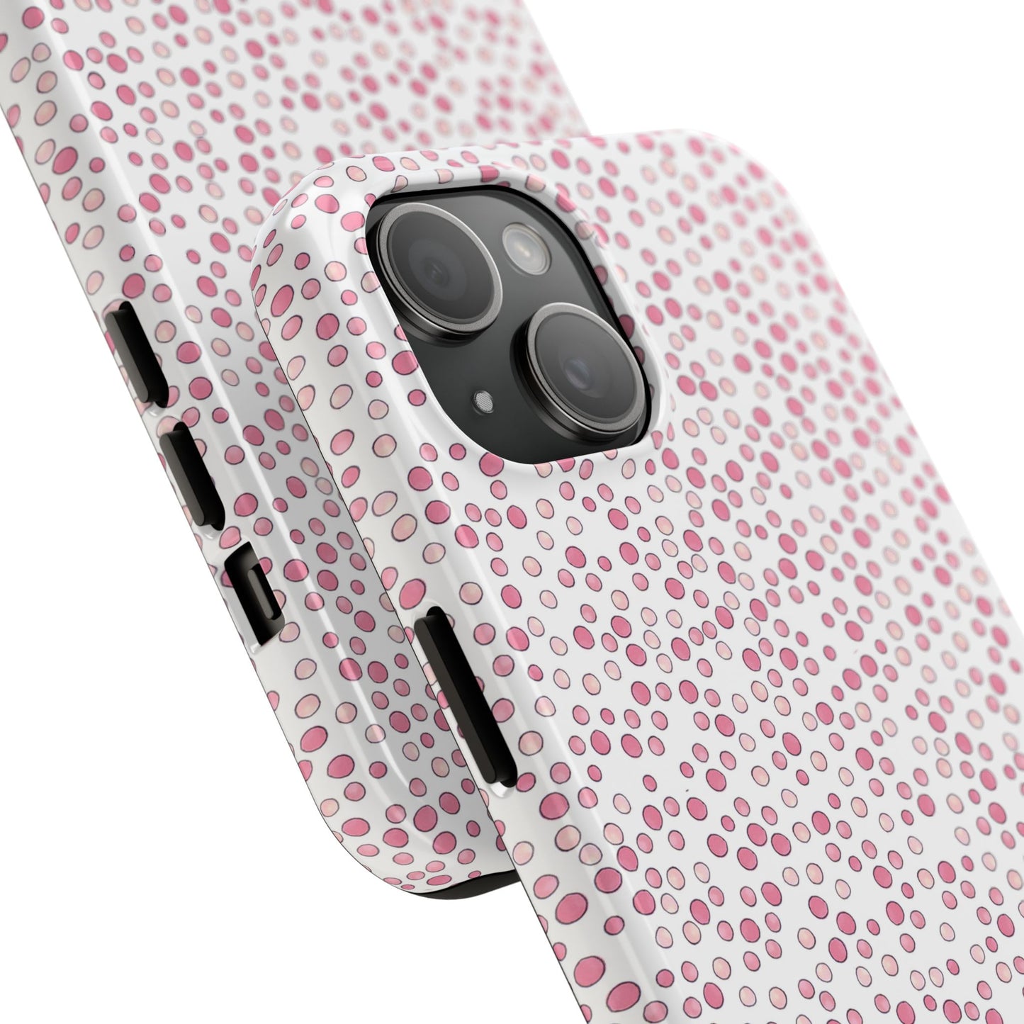 Water Spot Pink / White Phone Case