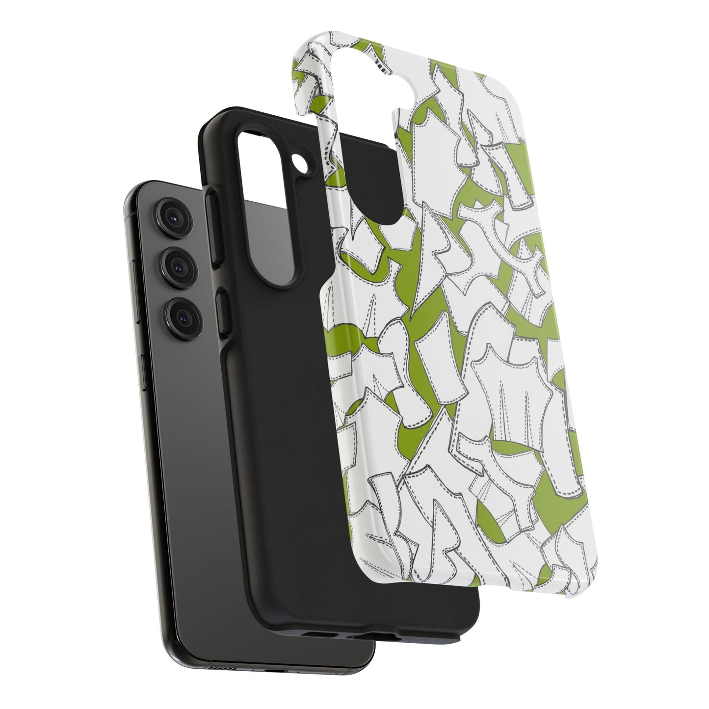 Pattern Pieces Chartreuse Phone Case