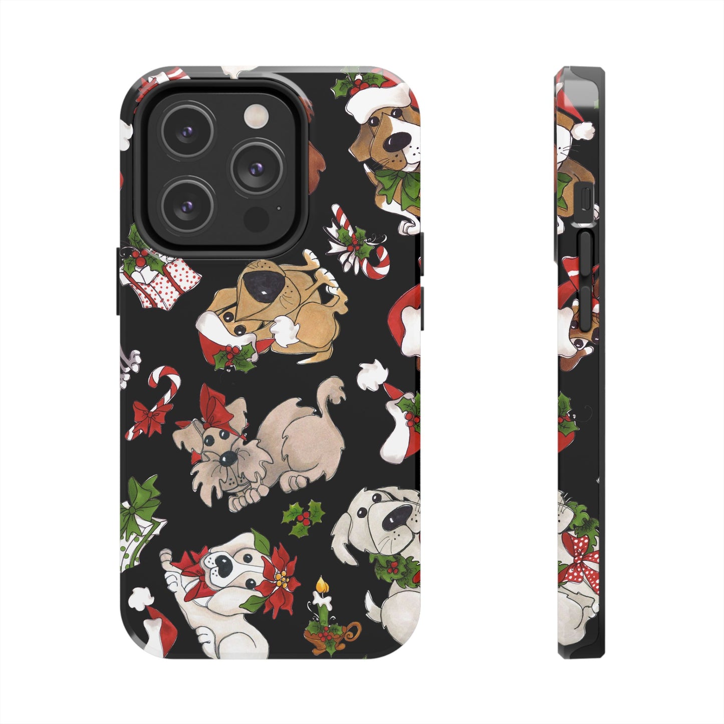Doggie Toss Black Phone Case