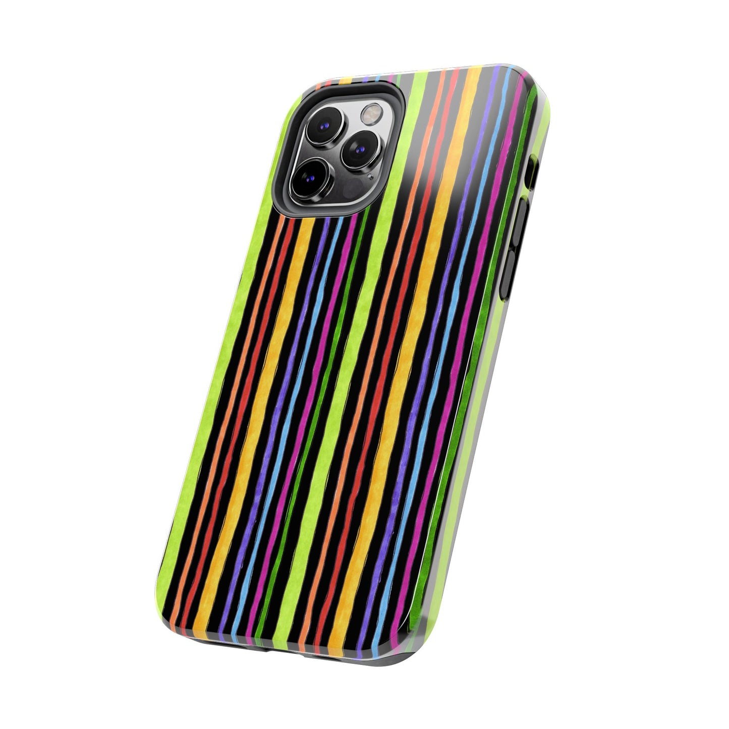 Stripe Fancy Black Phone Case