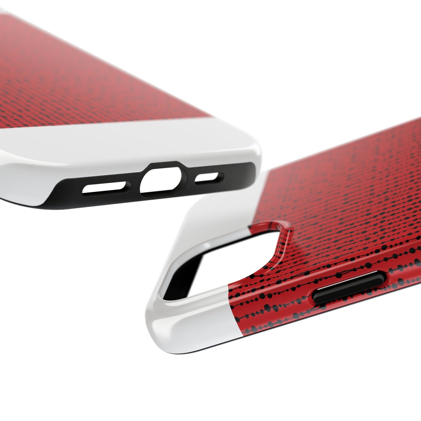 Beaded Curtain Red / Black Phone Case