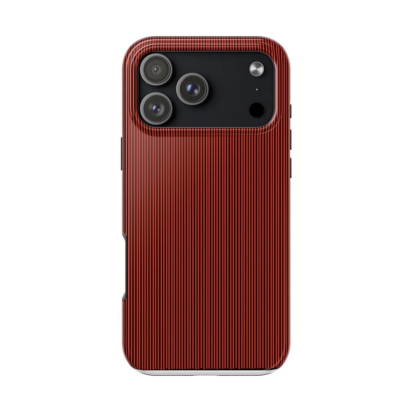 Pin Stripe Red / Black Phone Case