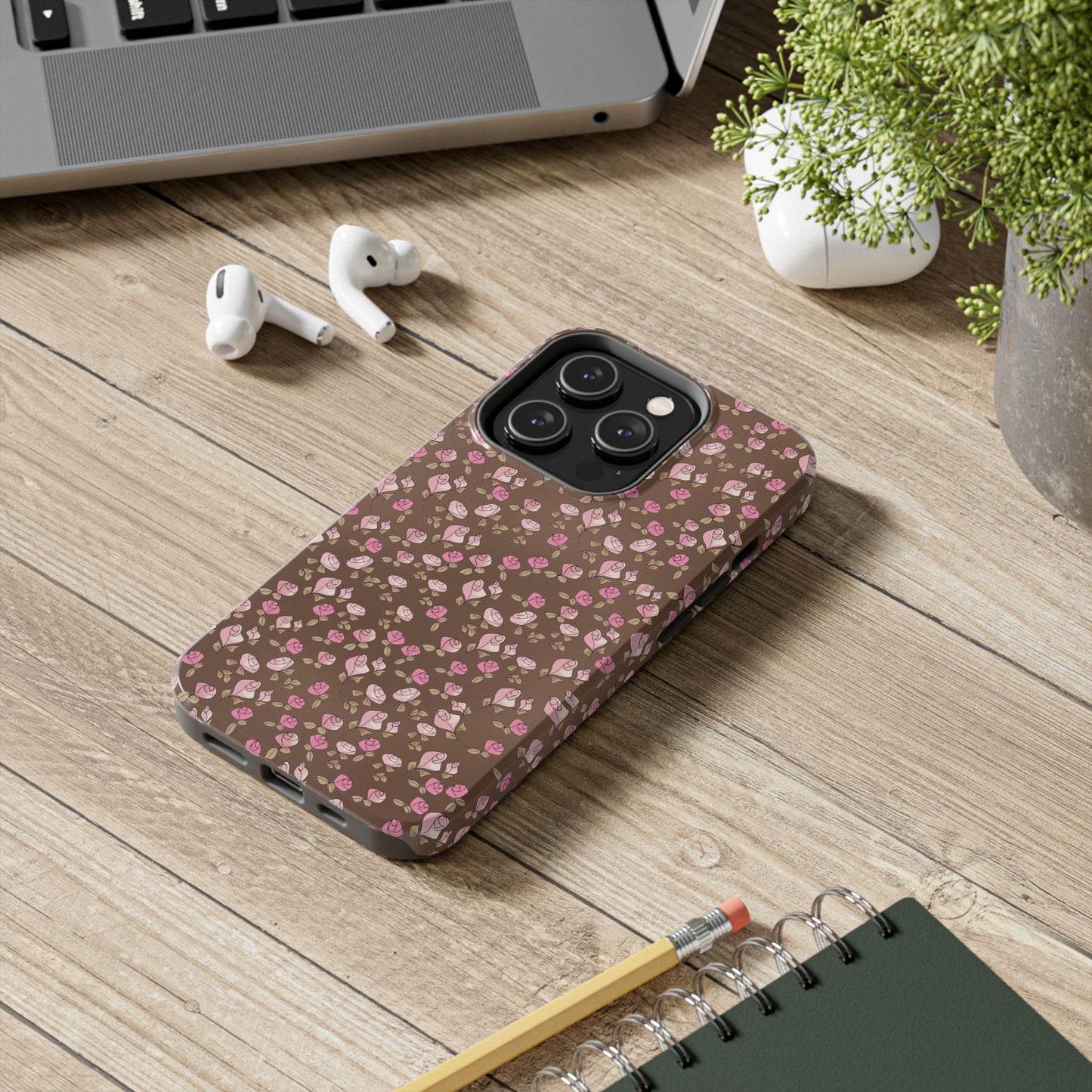 Little Bitty Roses Chocolate Phone Case