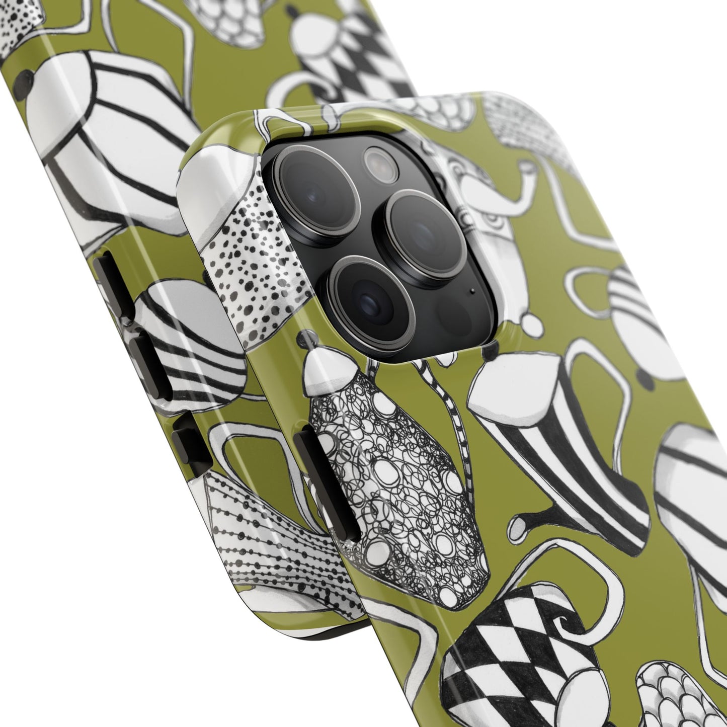 Coffee, Tea Anyone? Green Phone Case