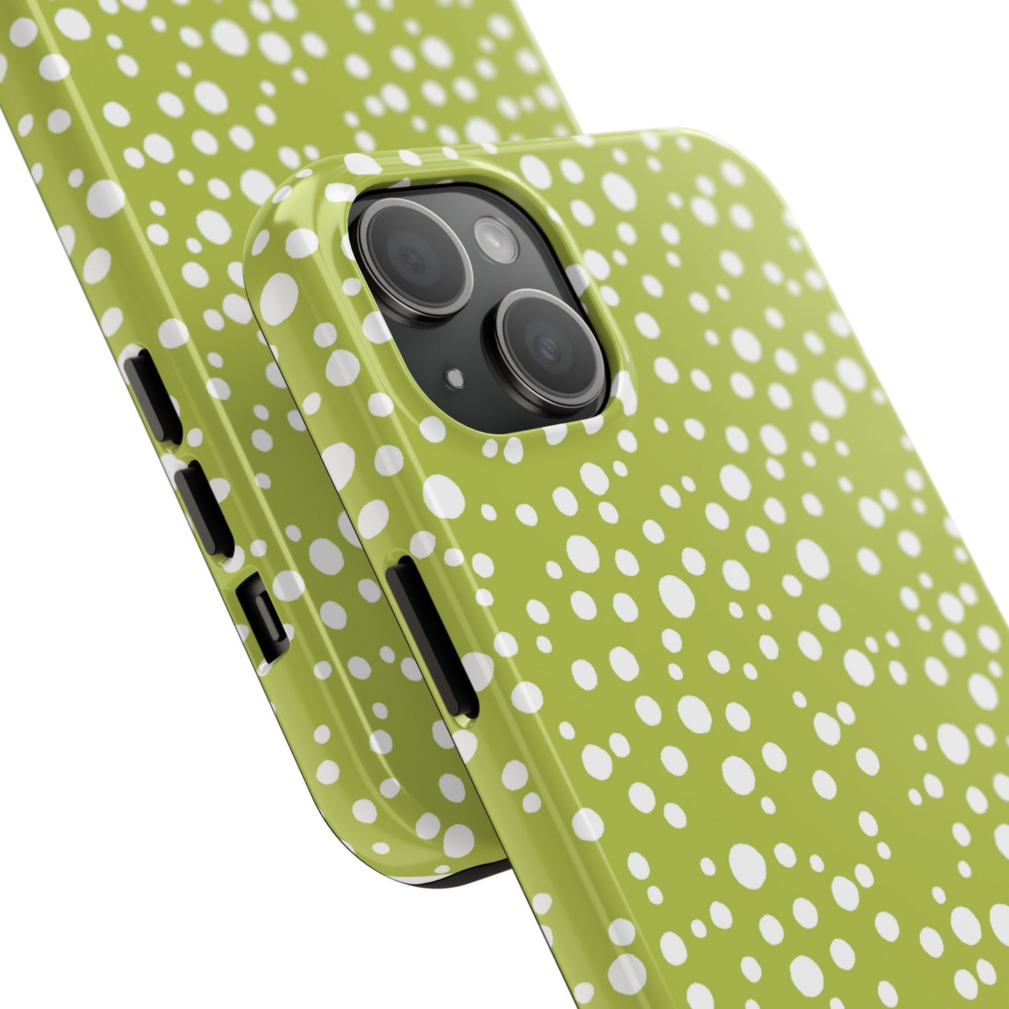 Balloon Dots Green / White Phone Case