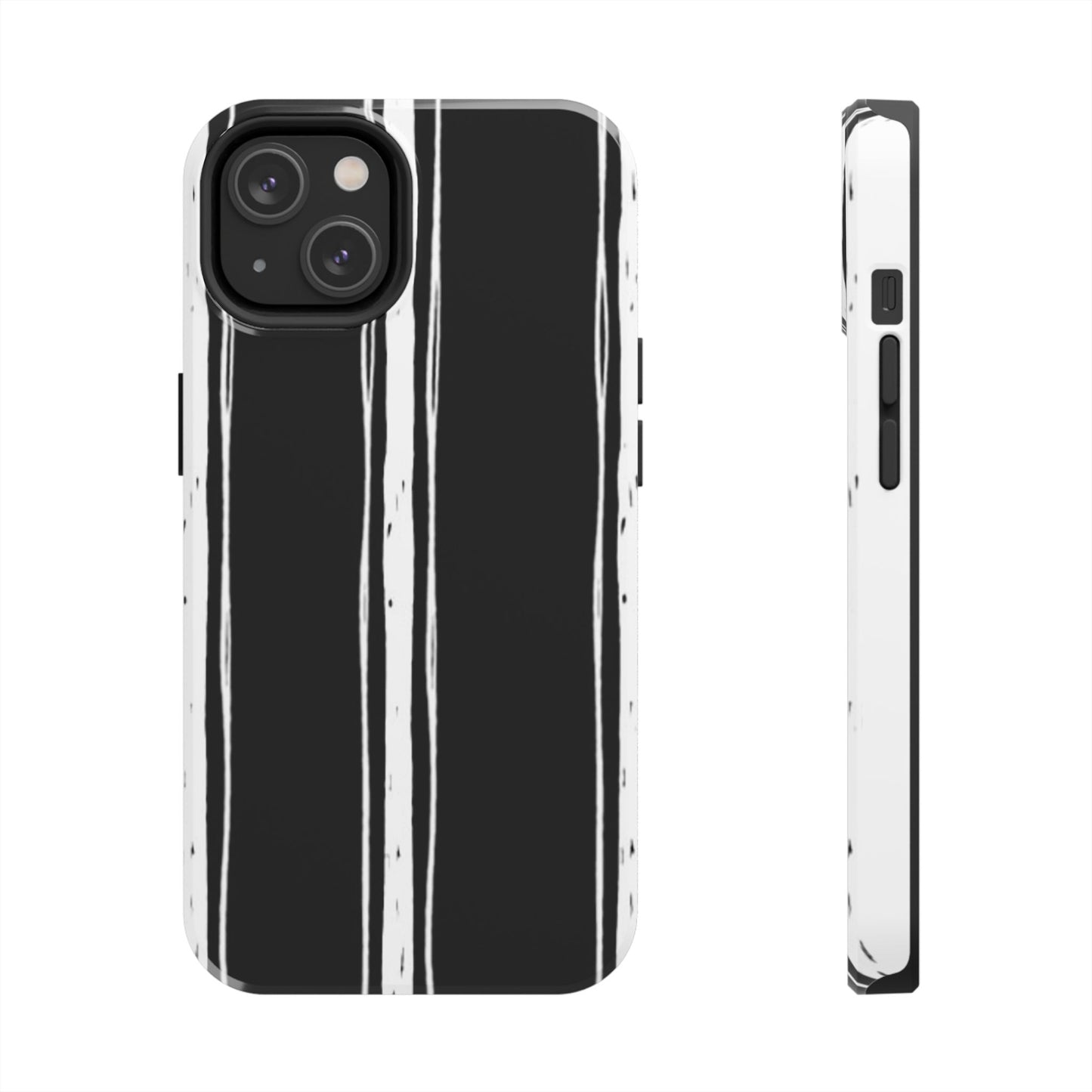 Black / White Stripe Phone Case
