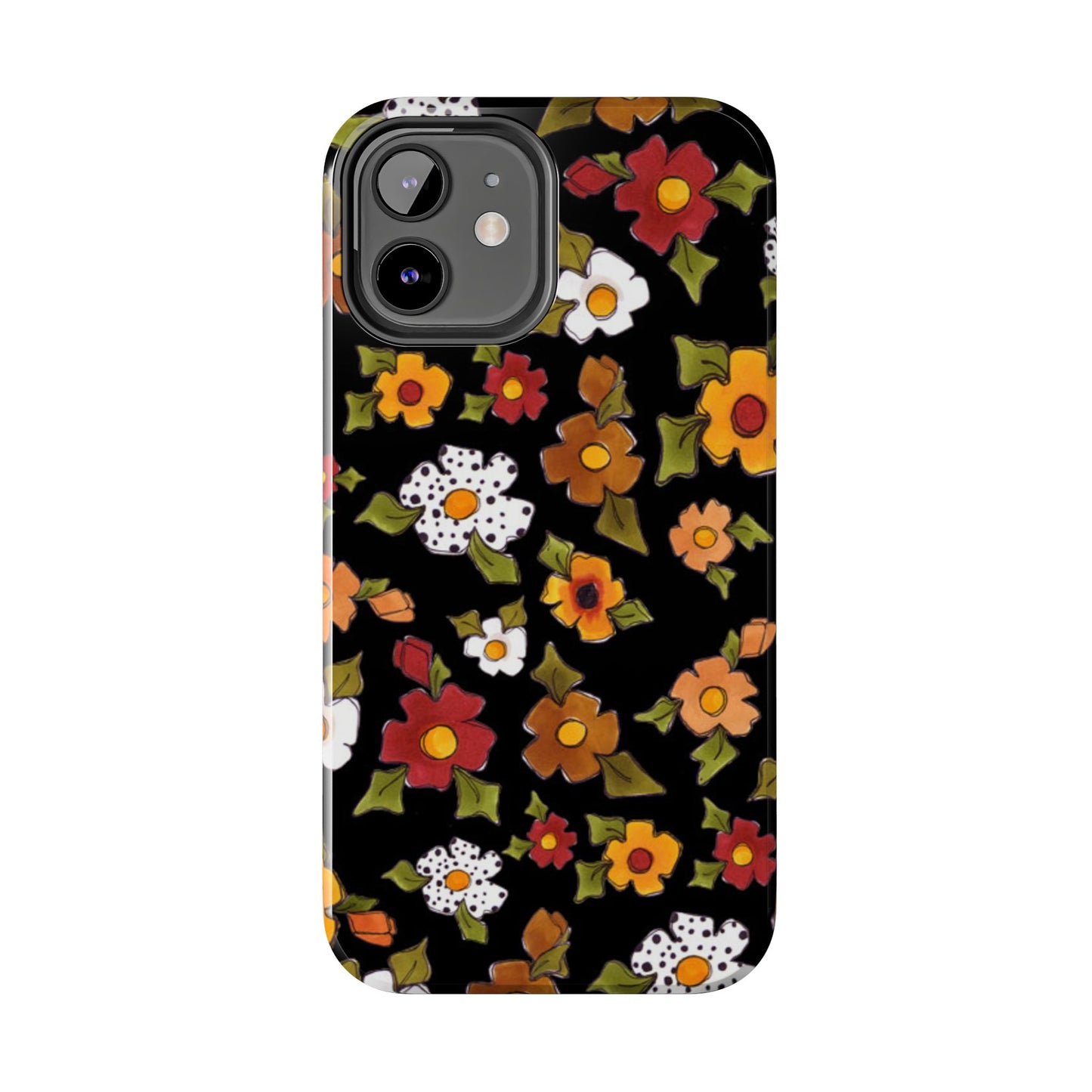 Spice Posie Black Phone Case