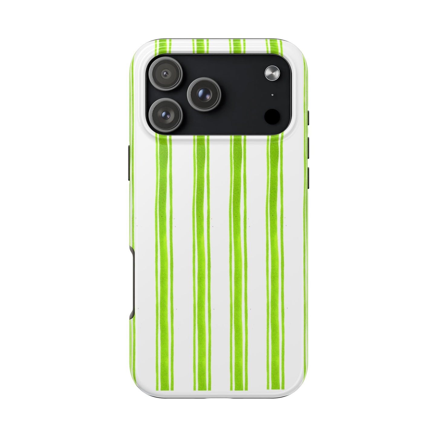 Awning Stripe Lime Phone Case