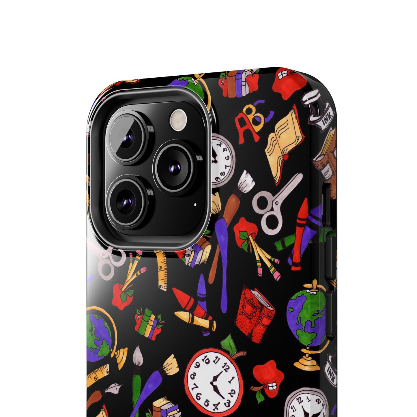 School Stuff Black Phone Case