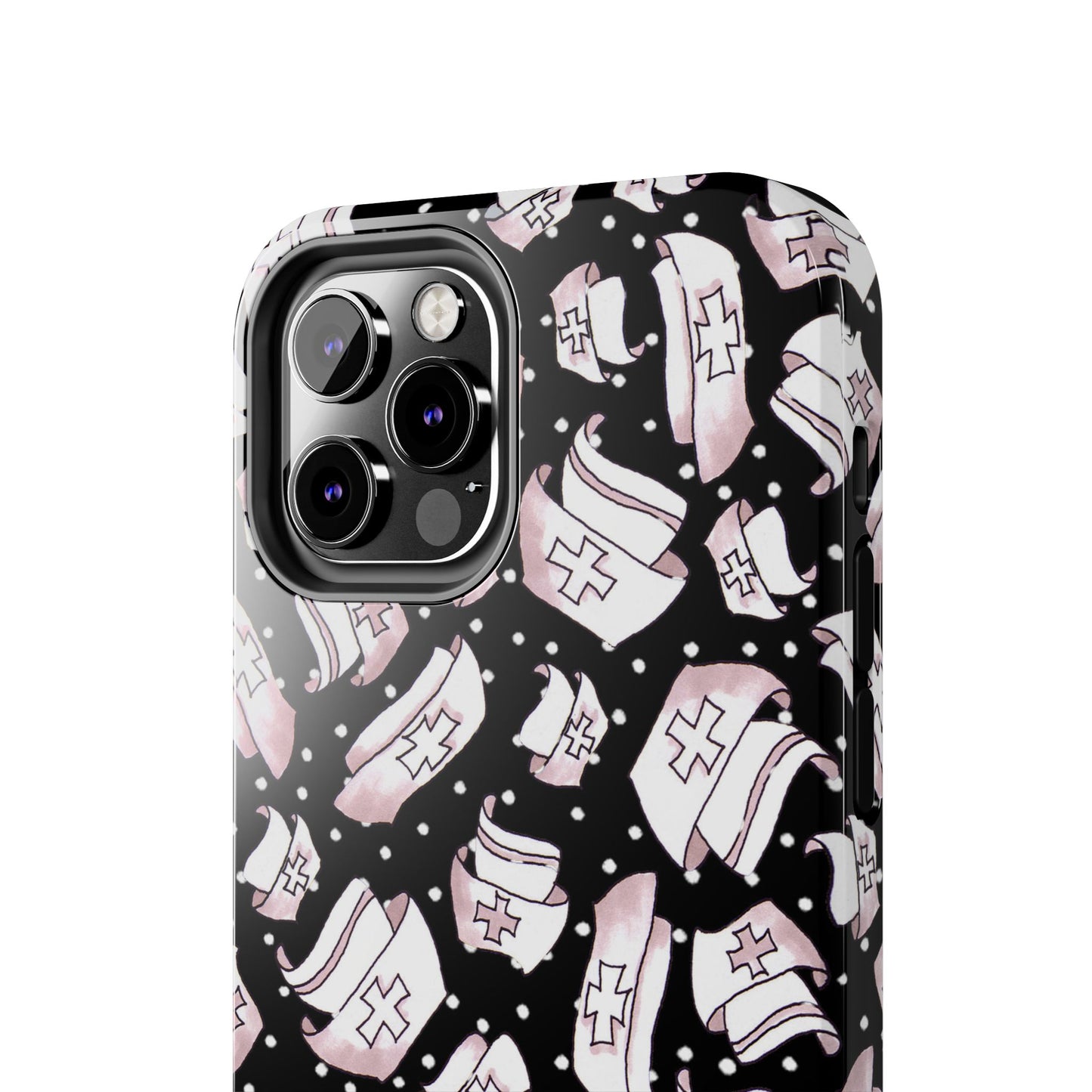Med Hats Black Phone Case