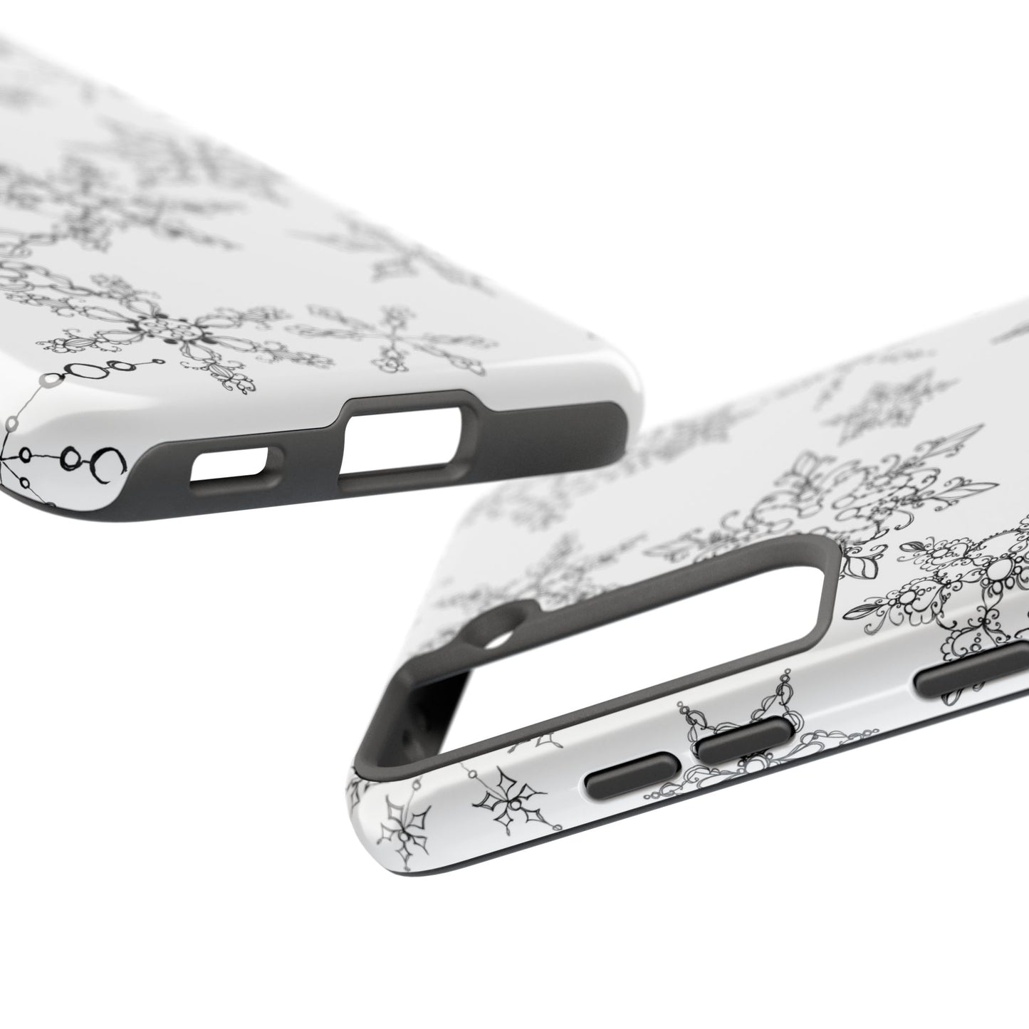 Random Flakes White Phone Case