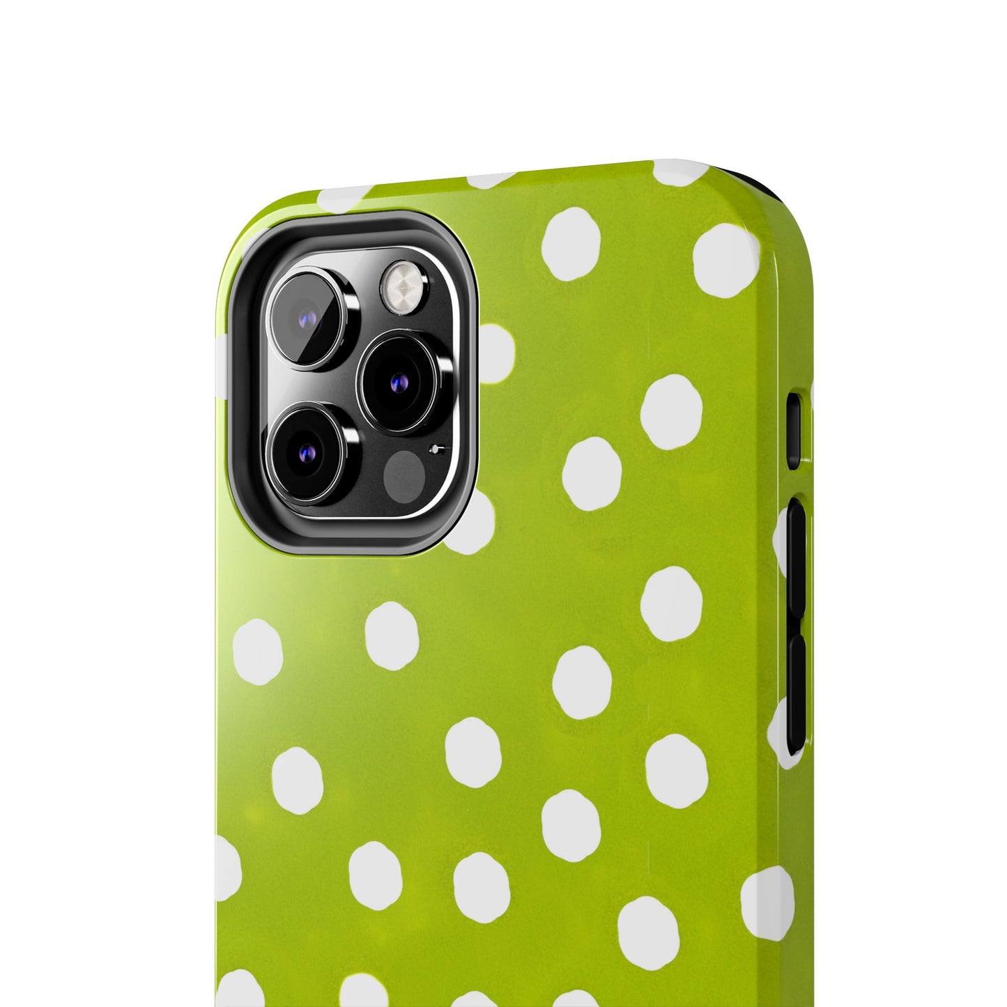 Jumbo Dots Green / White Phone Case