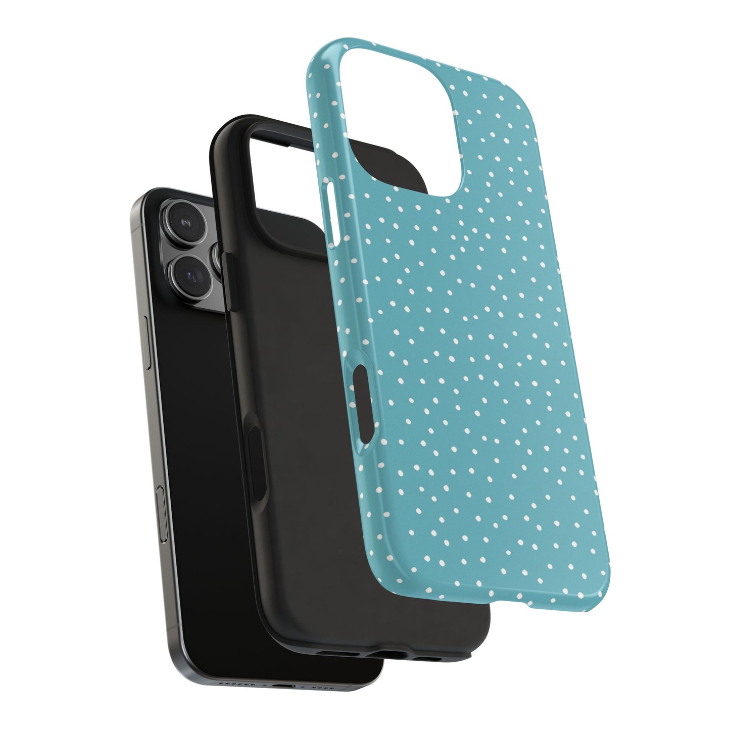 Dinky Dots Turquoise / White Phone Case