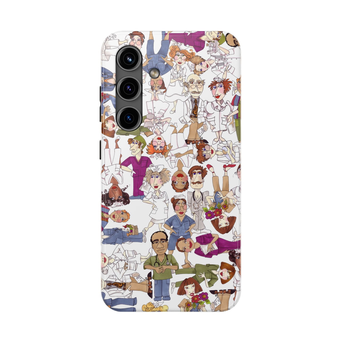 Diverse Nurse White Phone Case