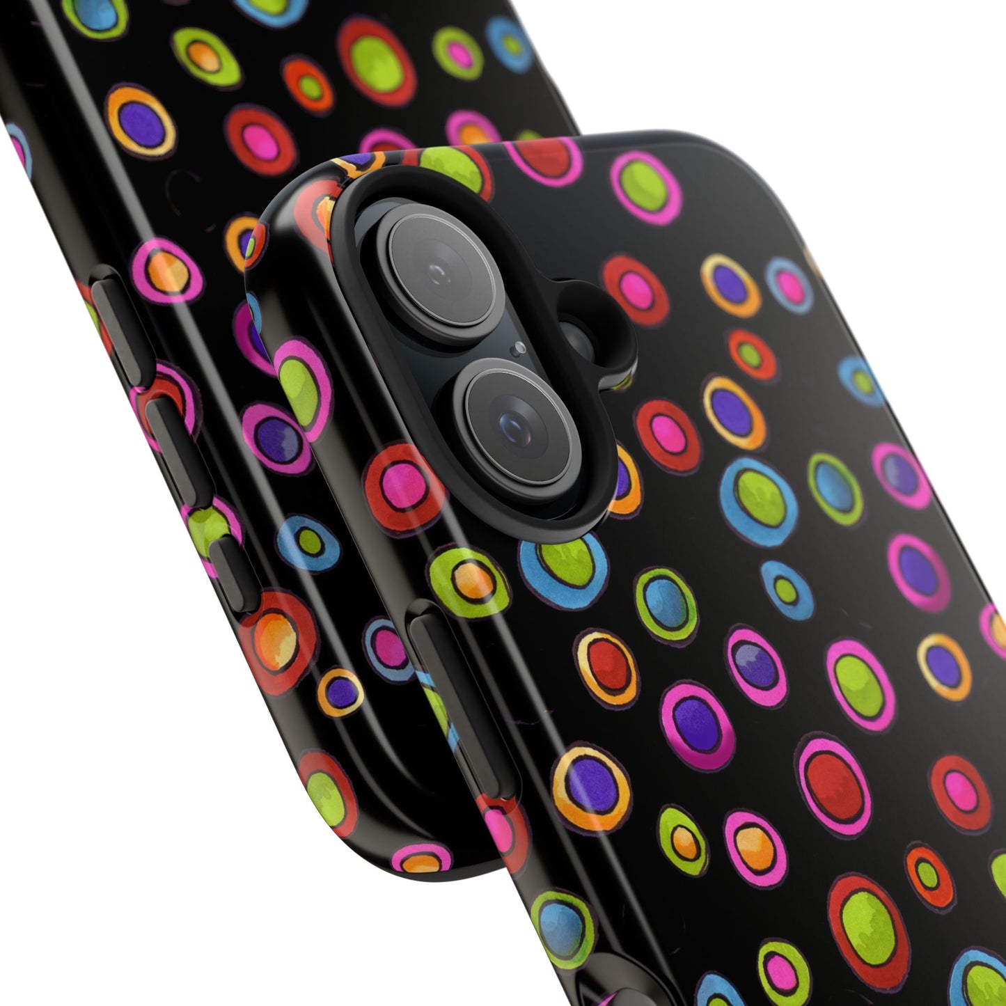 Dopey Dots Black Phone Case