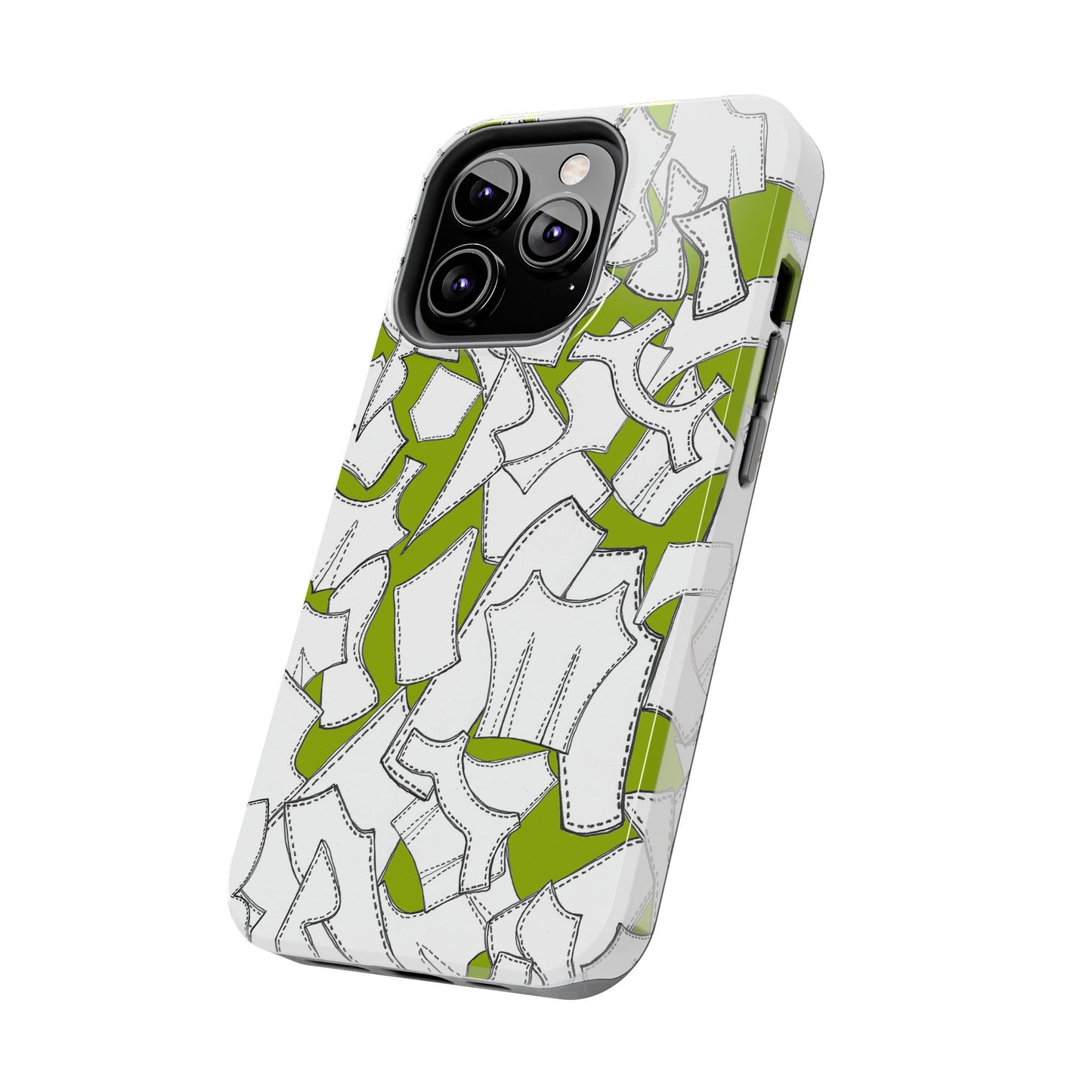 Pattern Pieces Chartreuse Phone Case