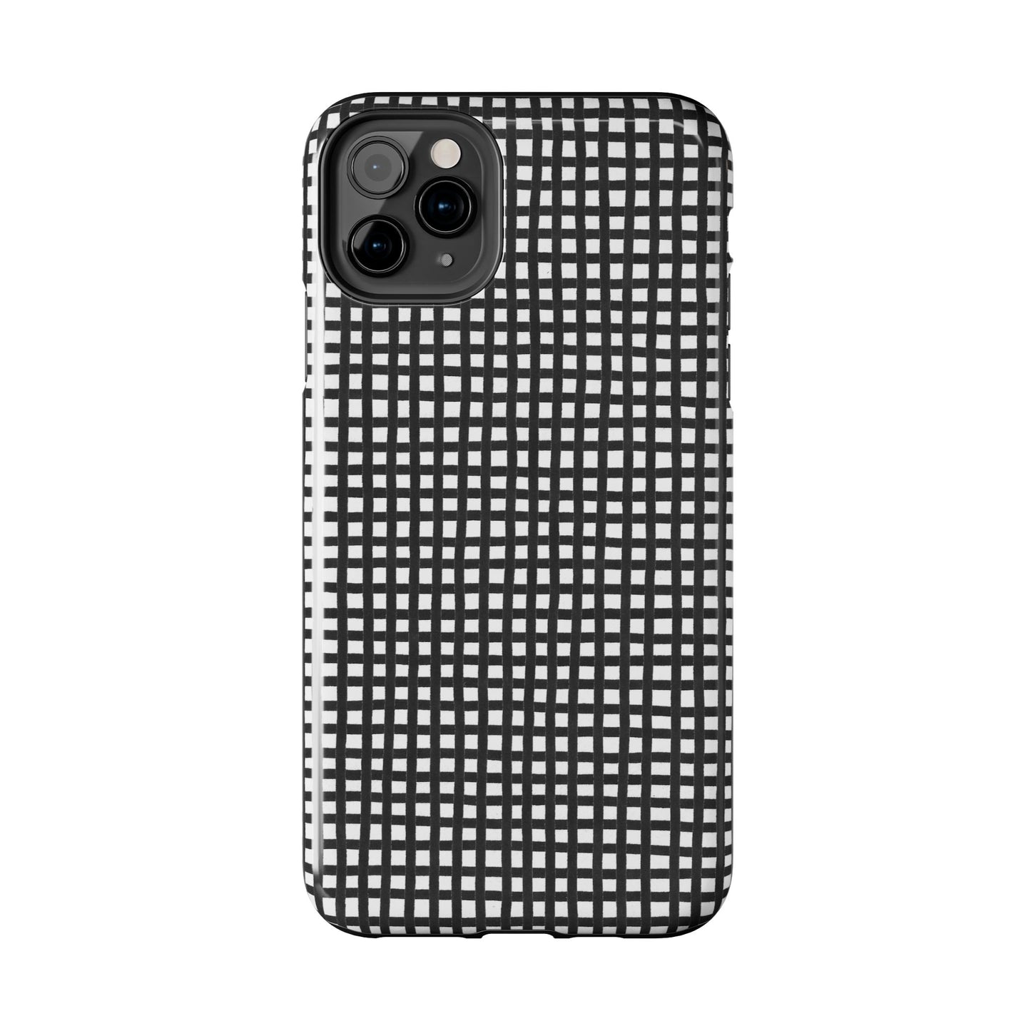 Chipper Check Black / White Phone Case