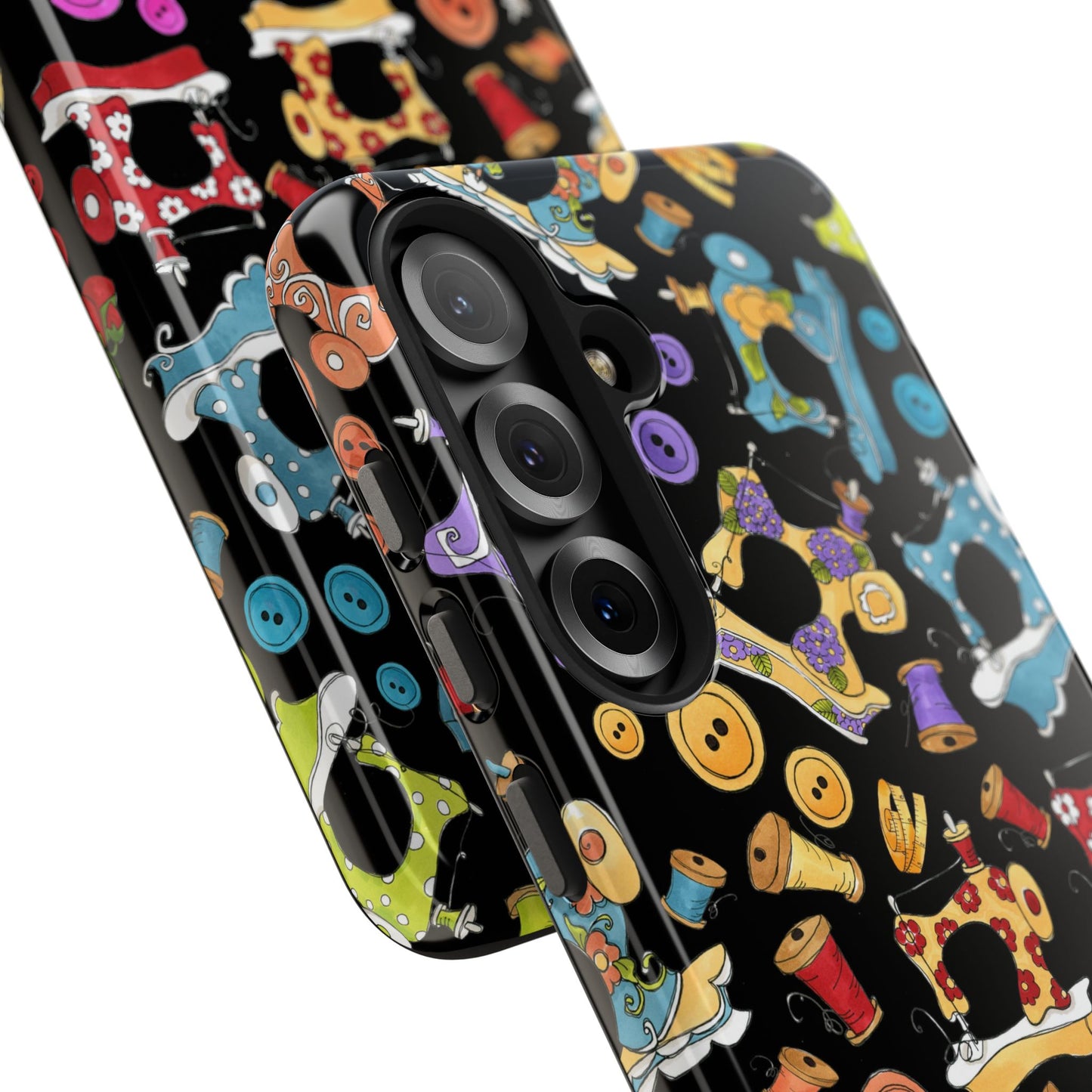 Sew Assorted Black Phone Case