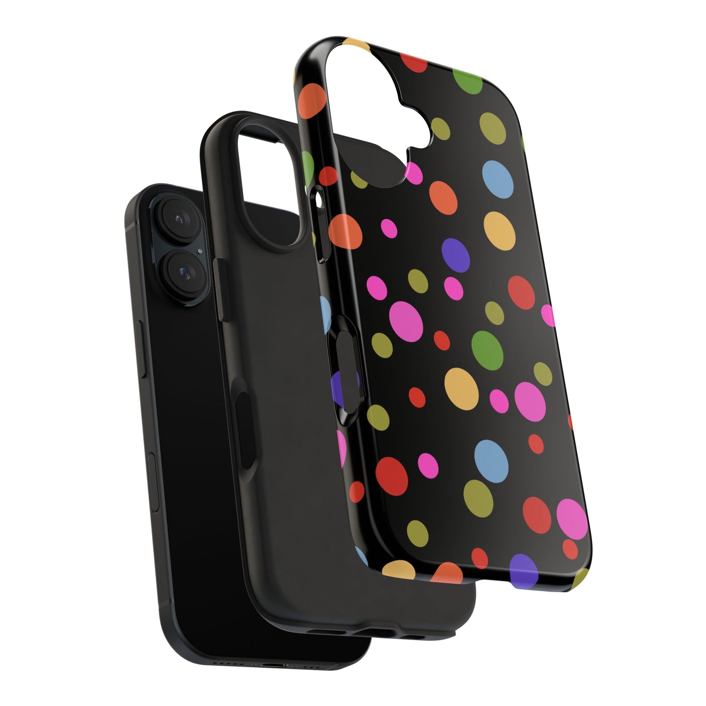 Dot Assortment Black Phone Case