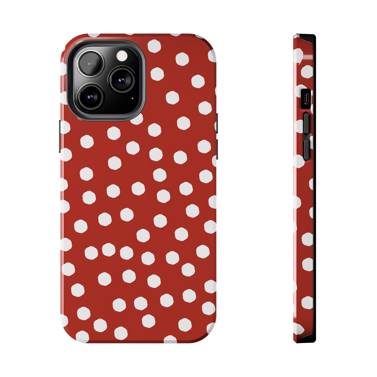 Jumbo Dots Red / White Phone Case