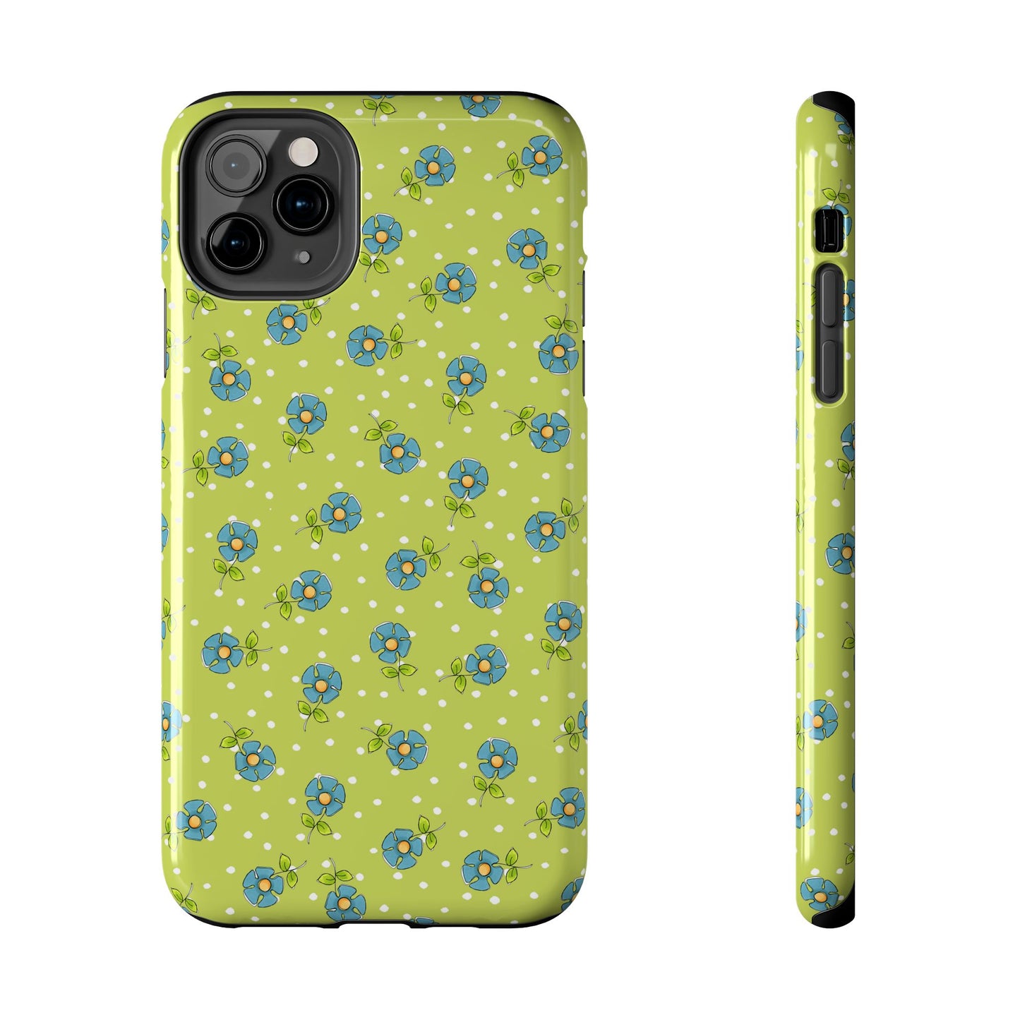 Daisy Dots Green Phone Case