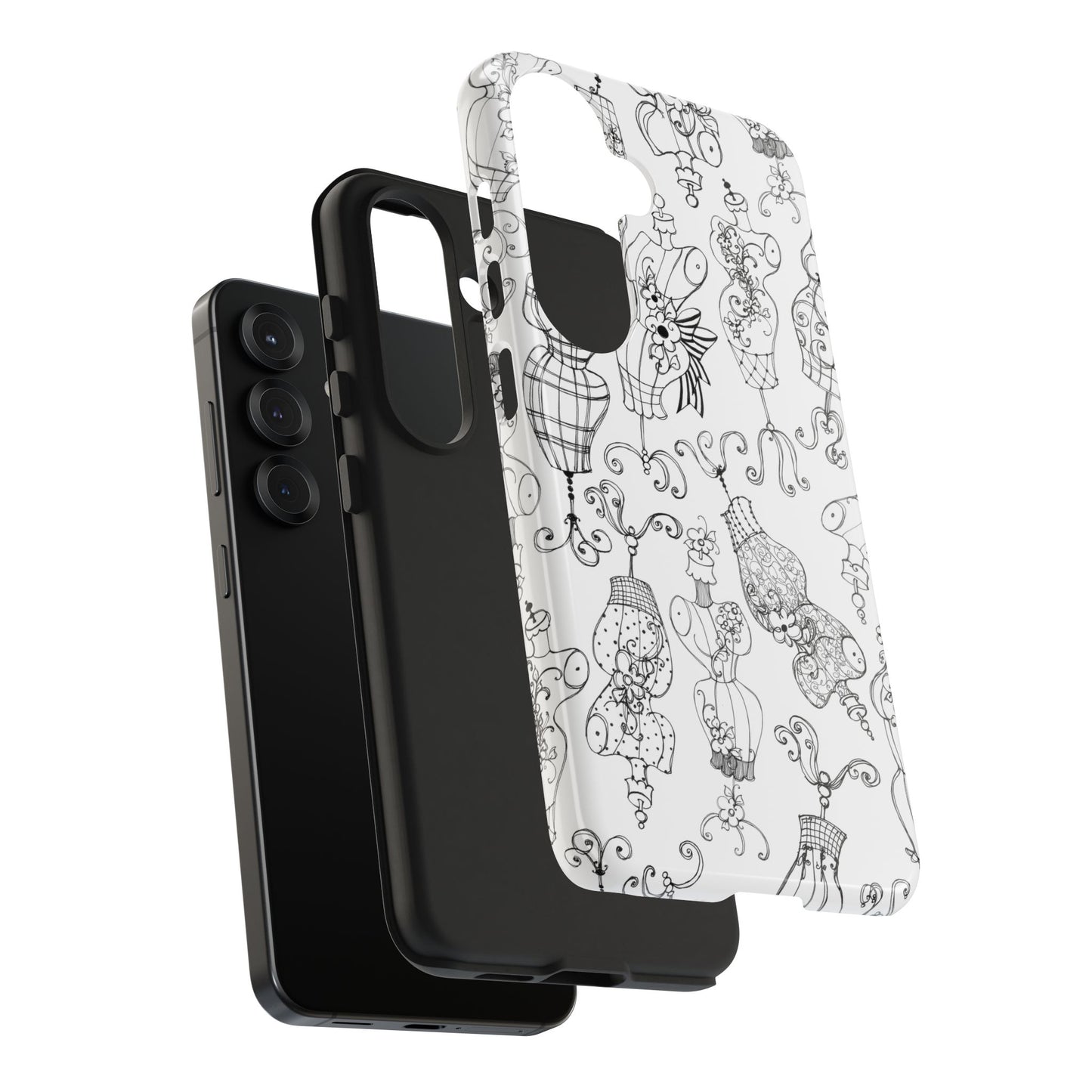 Mannequinique White / Black Phone Case