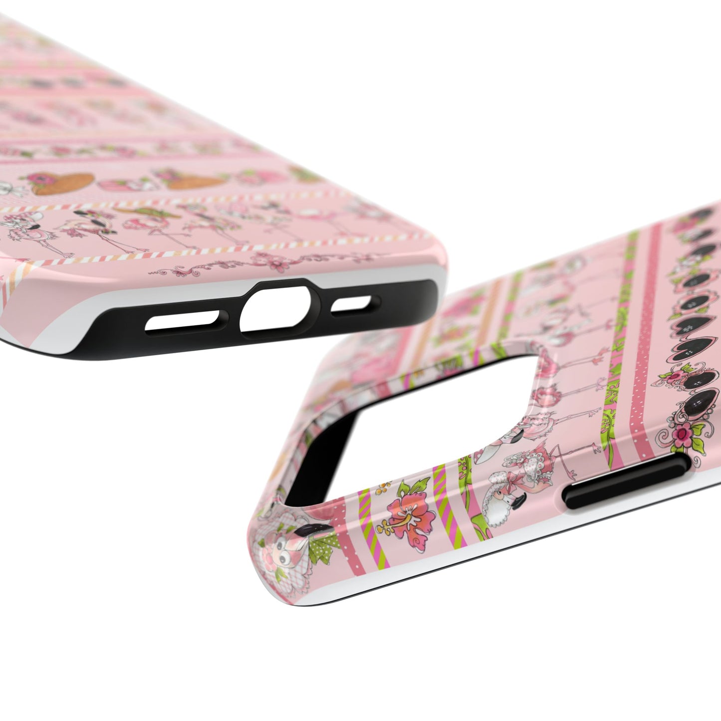 Flam Borders Pink Phone Case