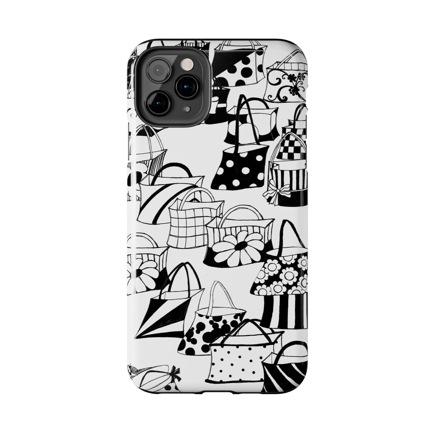 Totes White / Black Phone Case