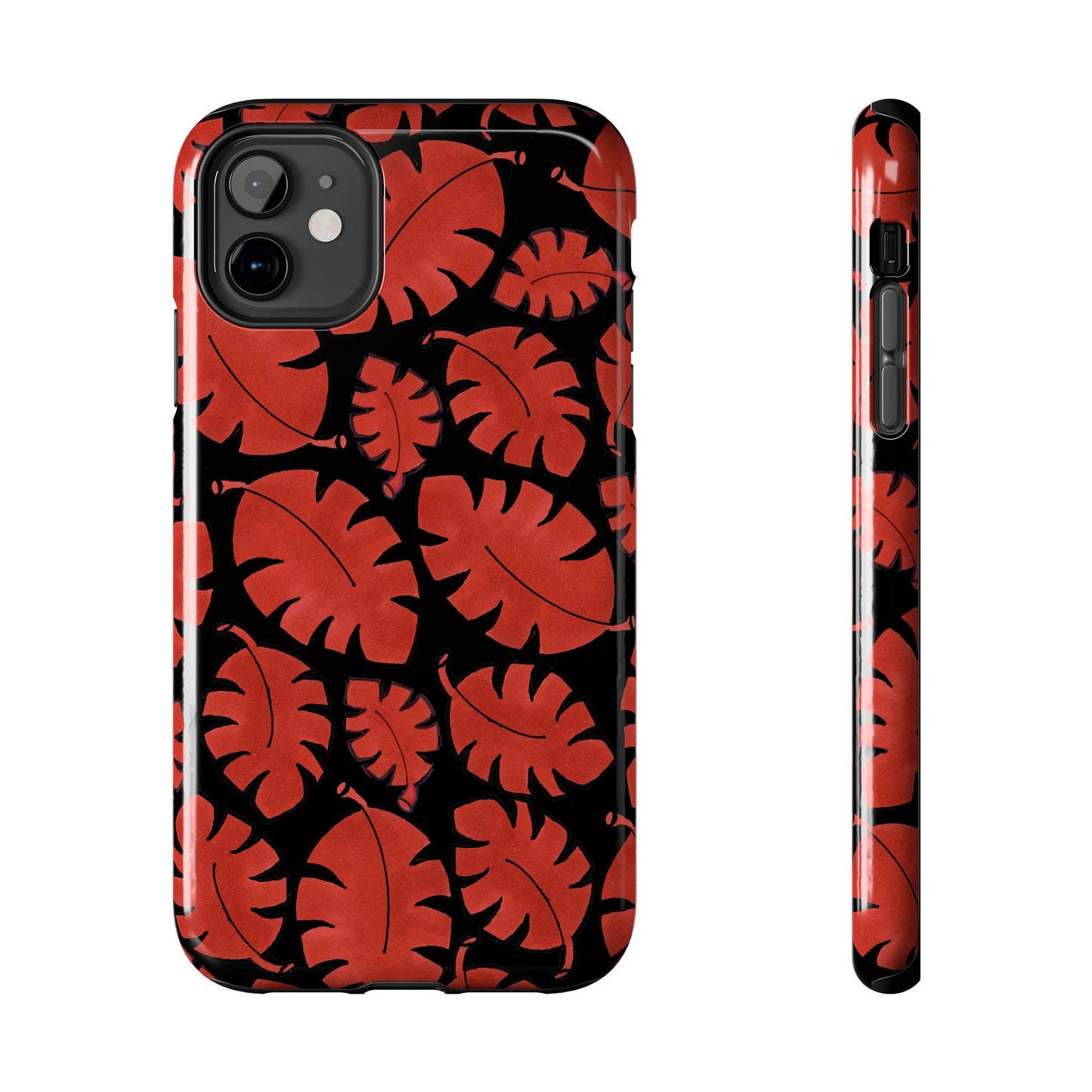Red Bananas Black Phone Case