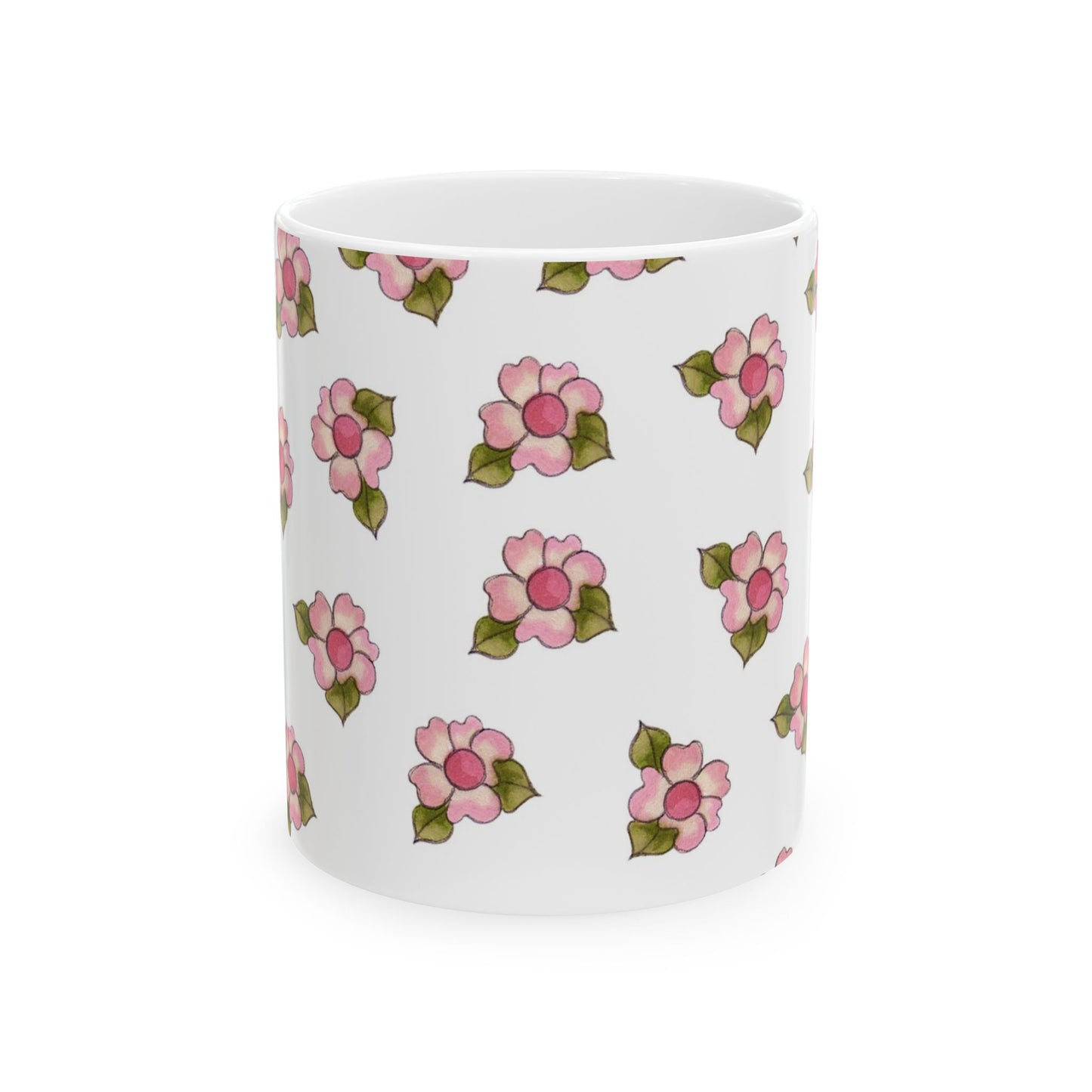 Daisy Delight White Cup