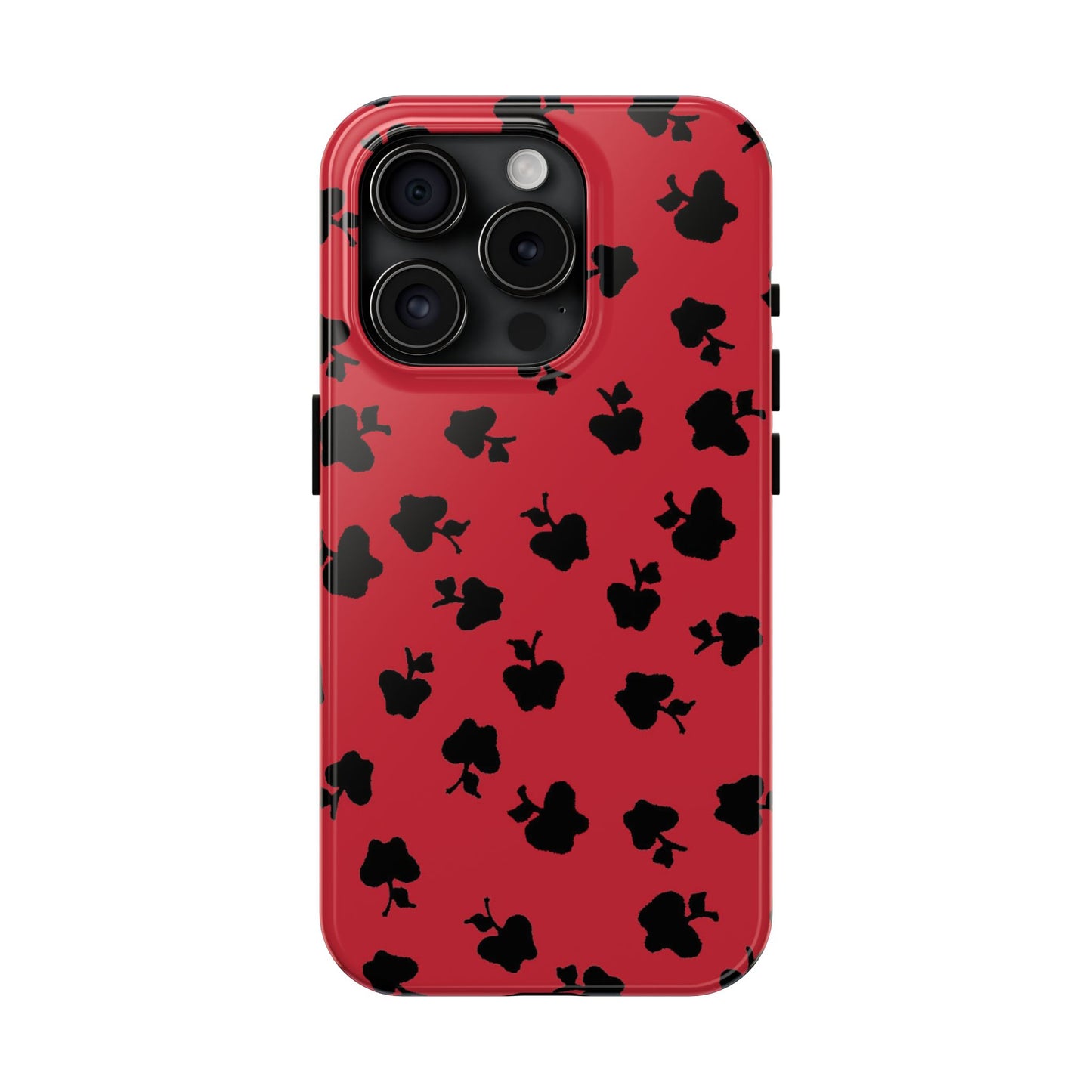 Happy Apples Red / Black Phone Case