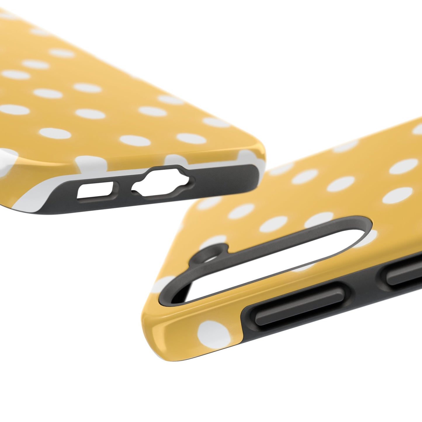 Jumbo Dots Yellow / White Phone Case