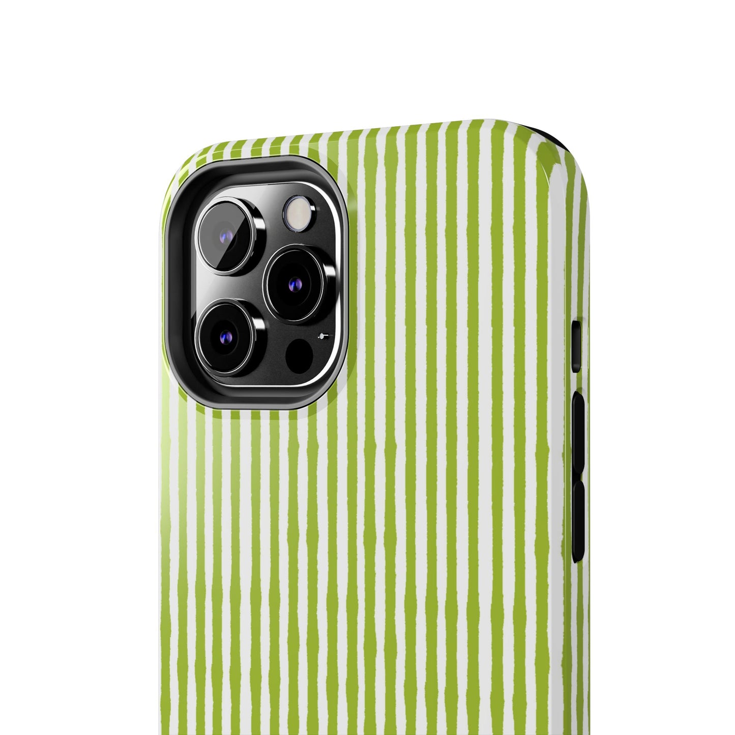 Lazy Stripe Green / White Phone Case