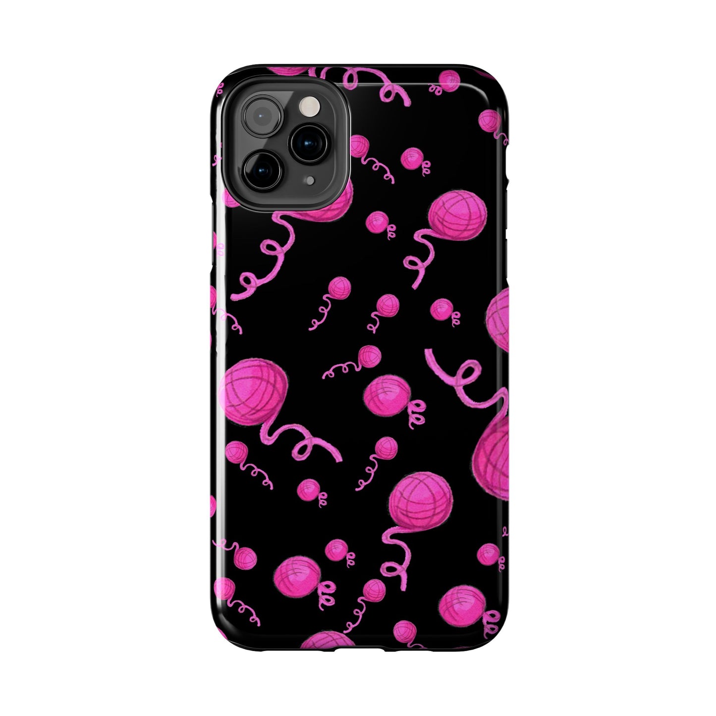 Yarniverse Black / Pink Phone Case