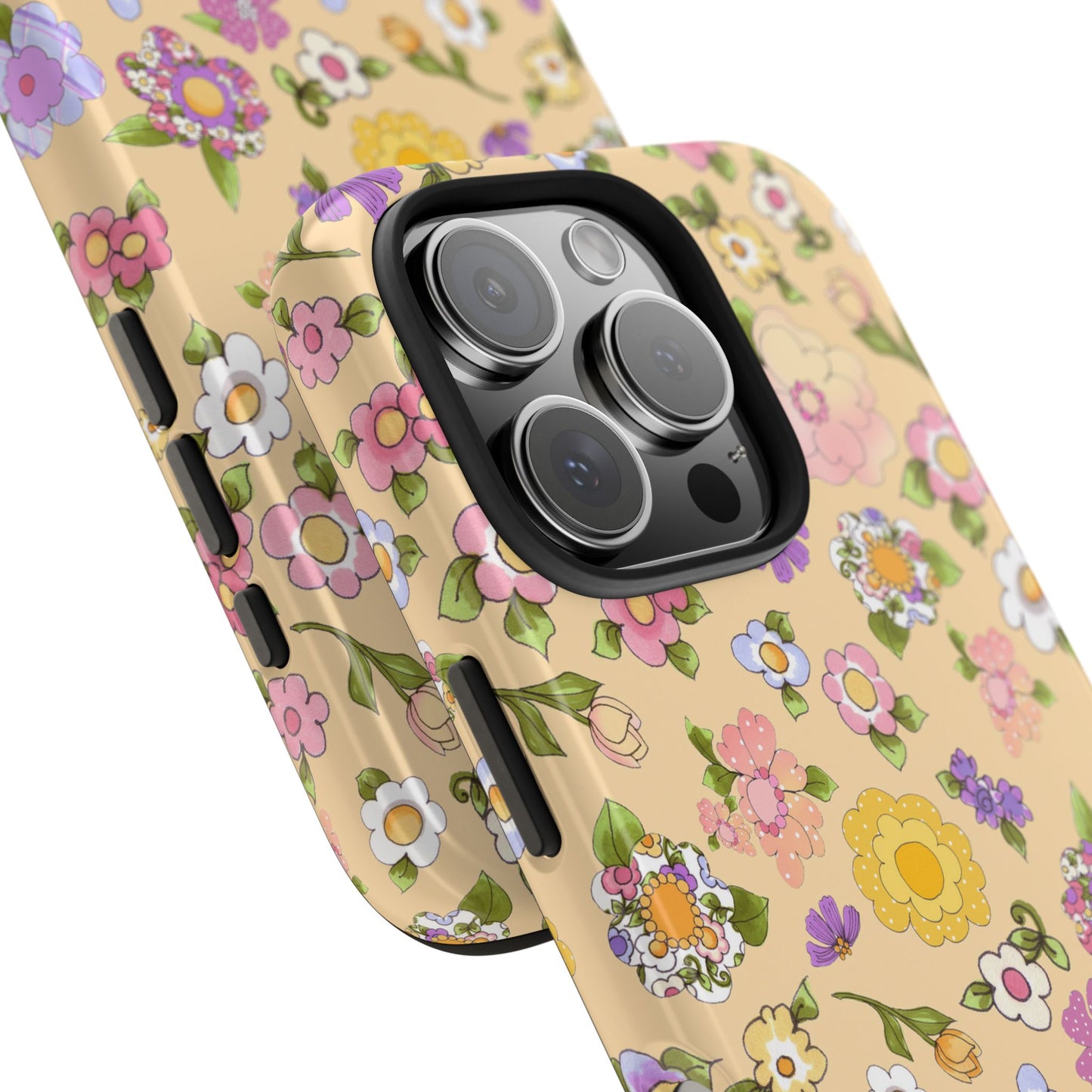 Flowery Yellow Phone Case