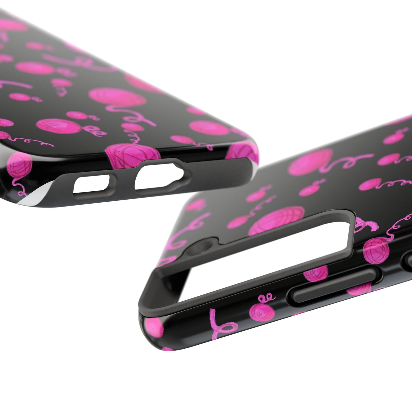 Yarniverse Black / Pink Phone Case