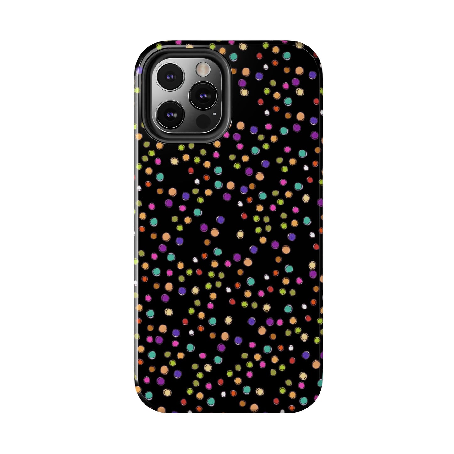 Dog Dots Black Phone Case