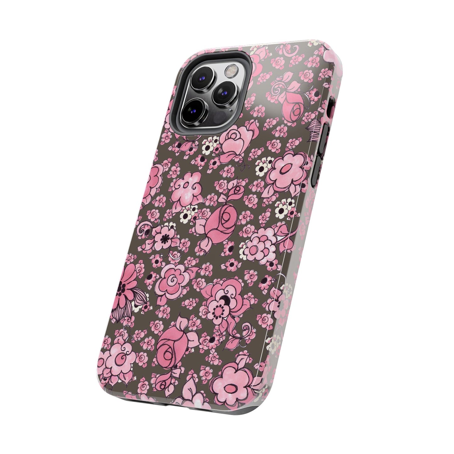 Profuse Posies Mocha Phone Case