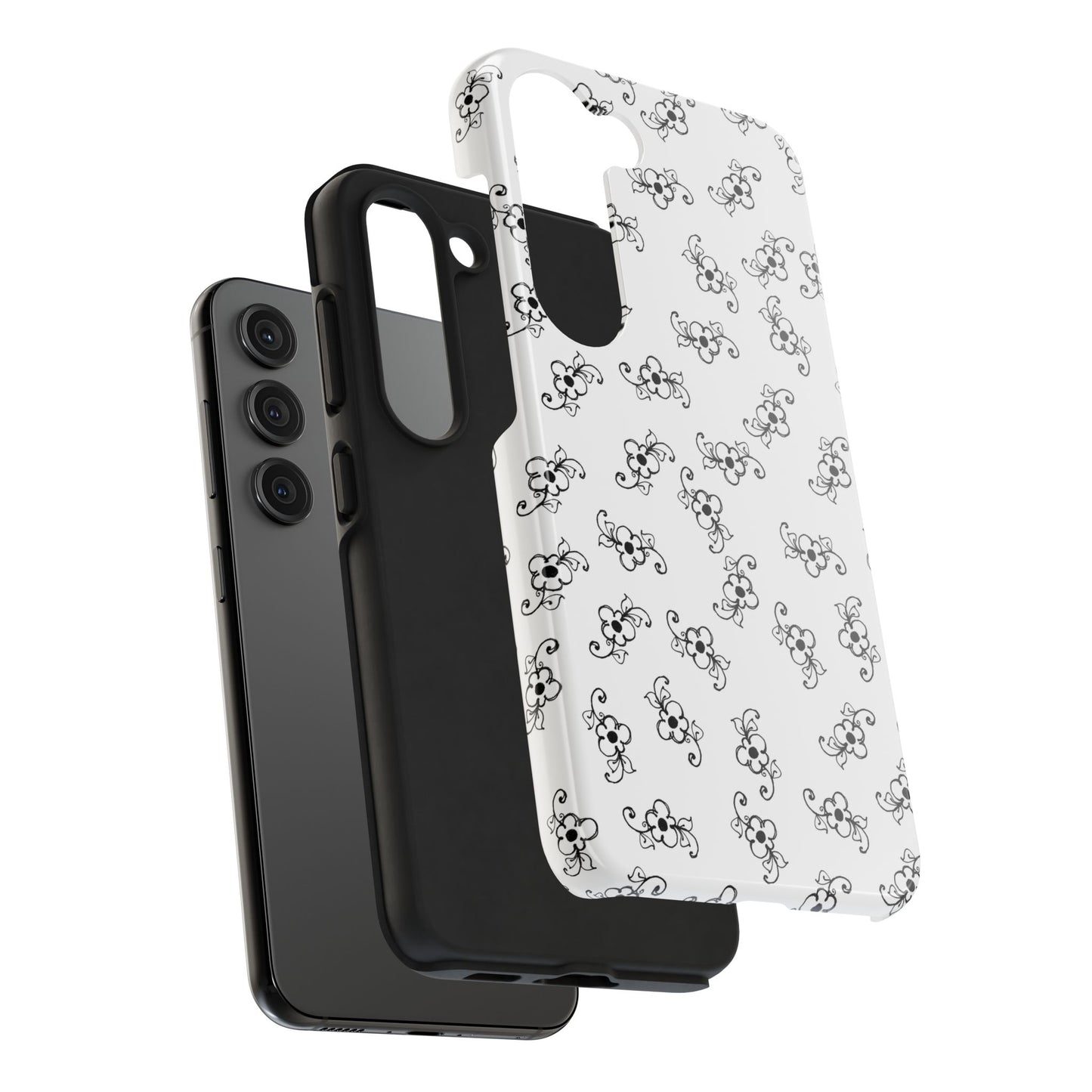 Favorite Daisies White / Black Phone Case