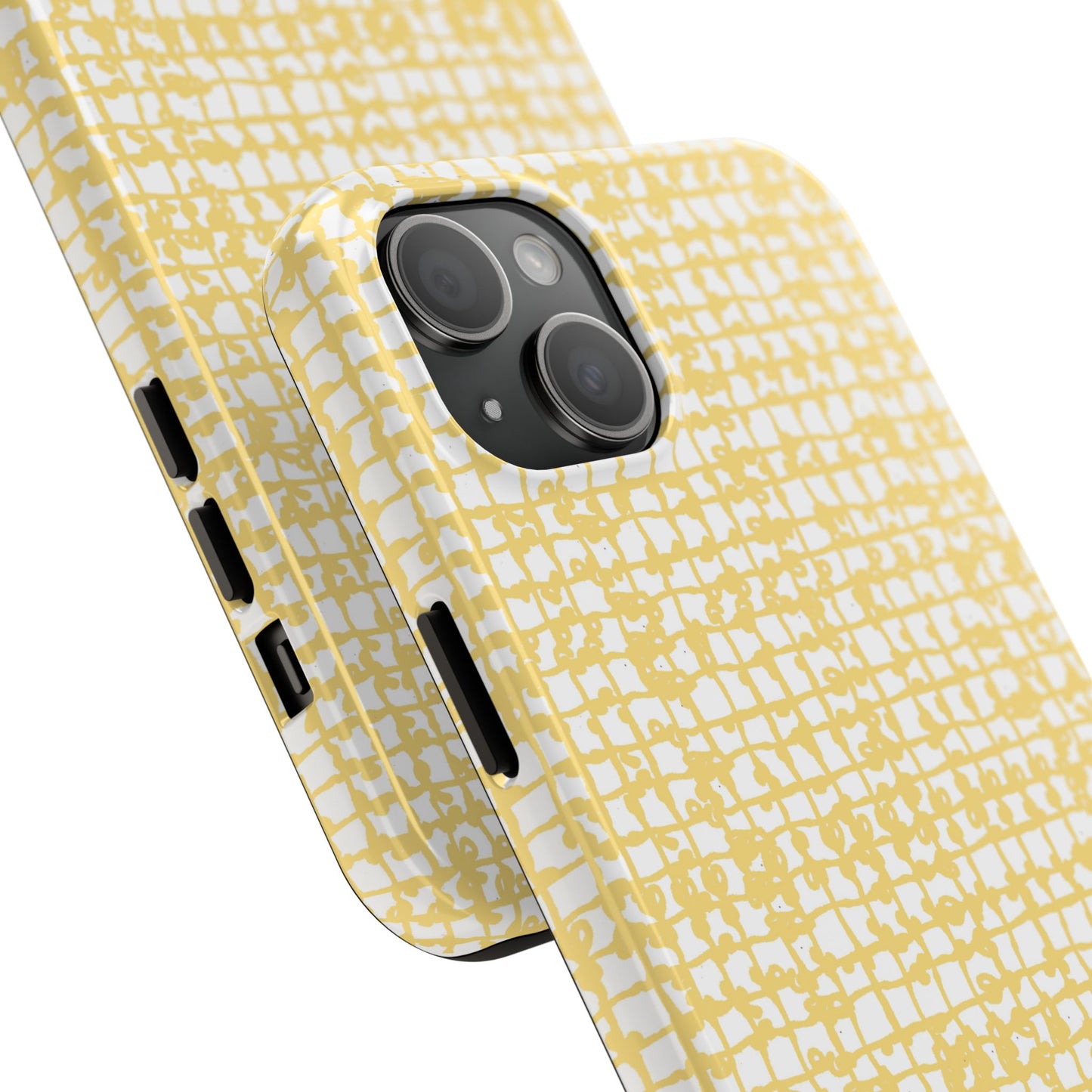 Baby Yarn Check Yellow Phone Case