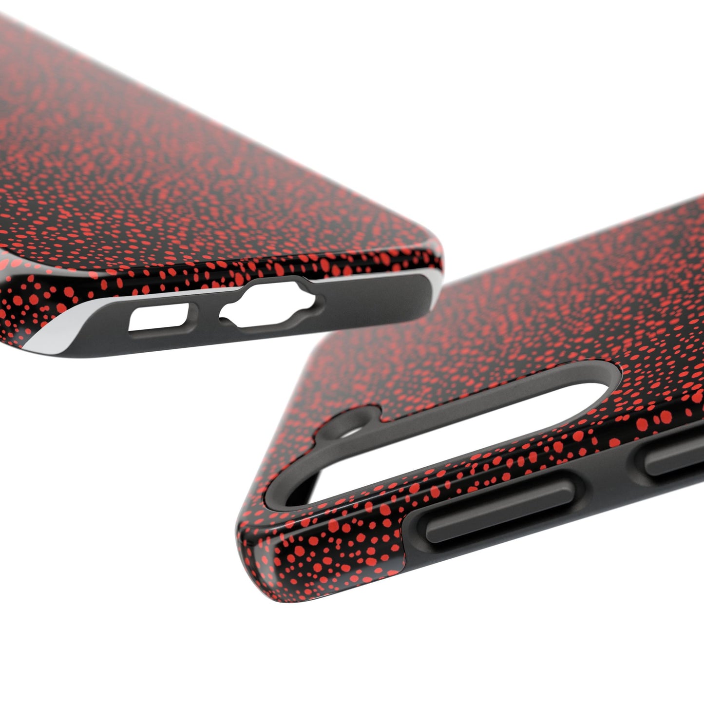 Confetti Red / Black Phone Case