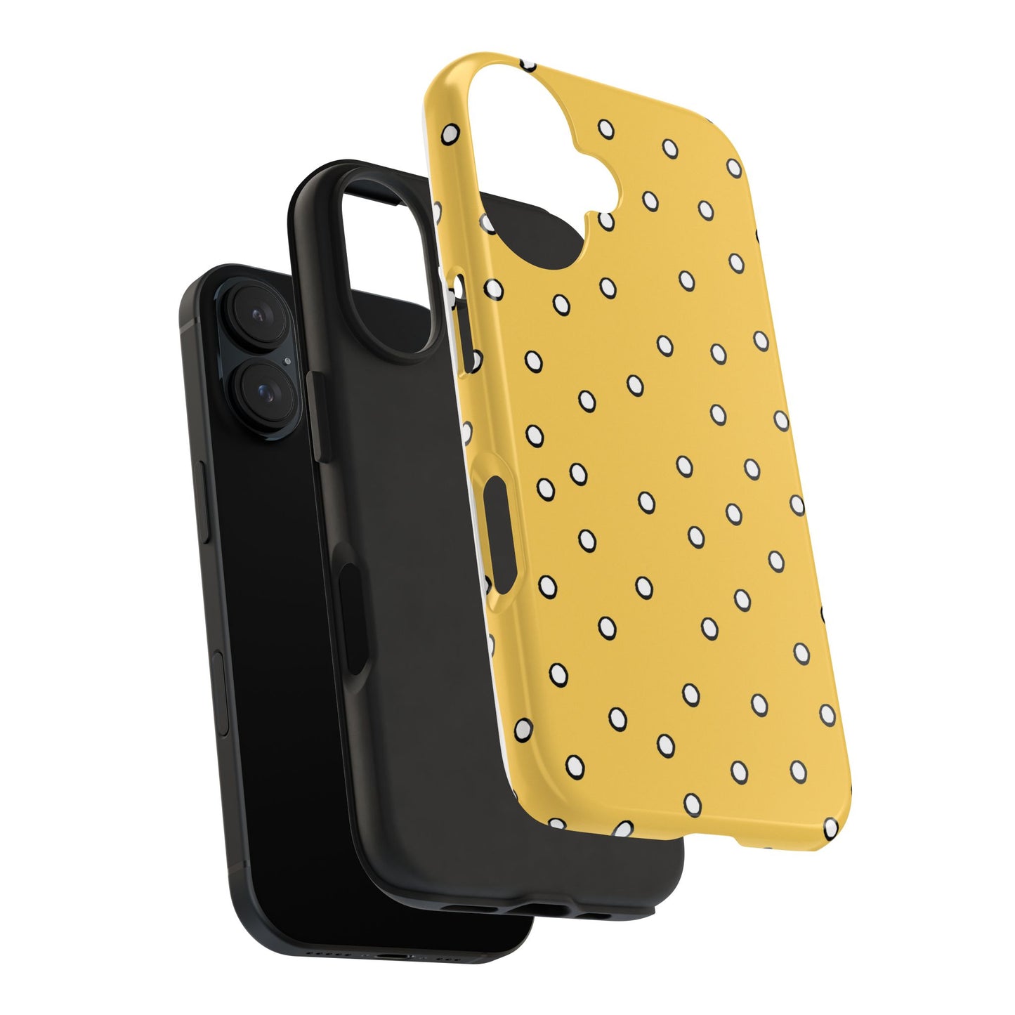 Dots Yellow / White / Black Phone Case